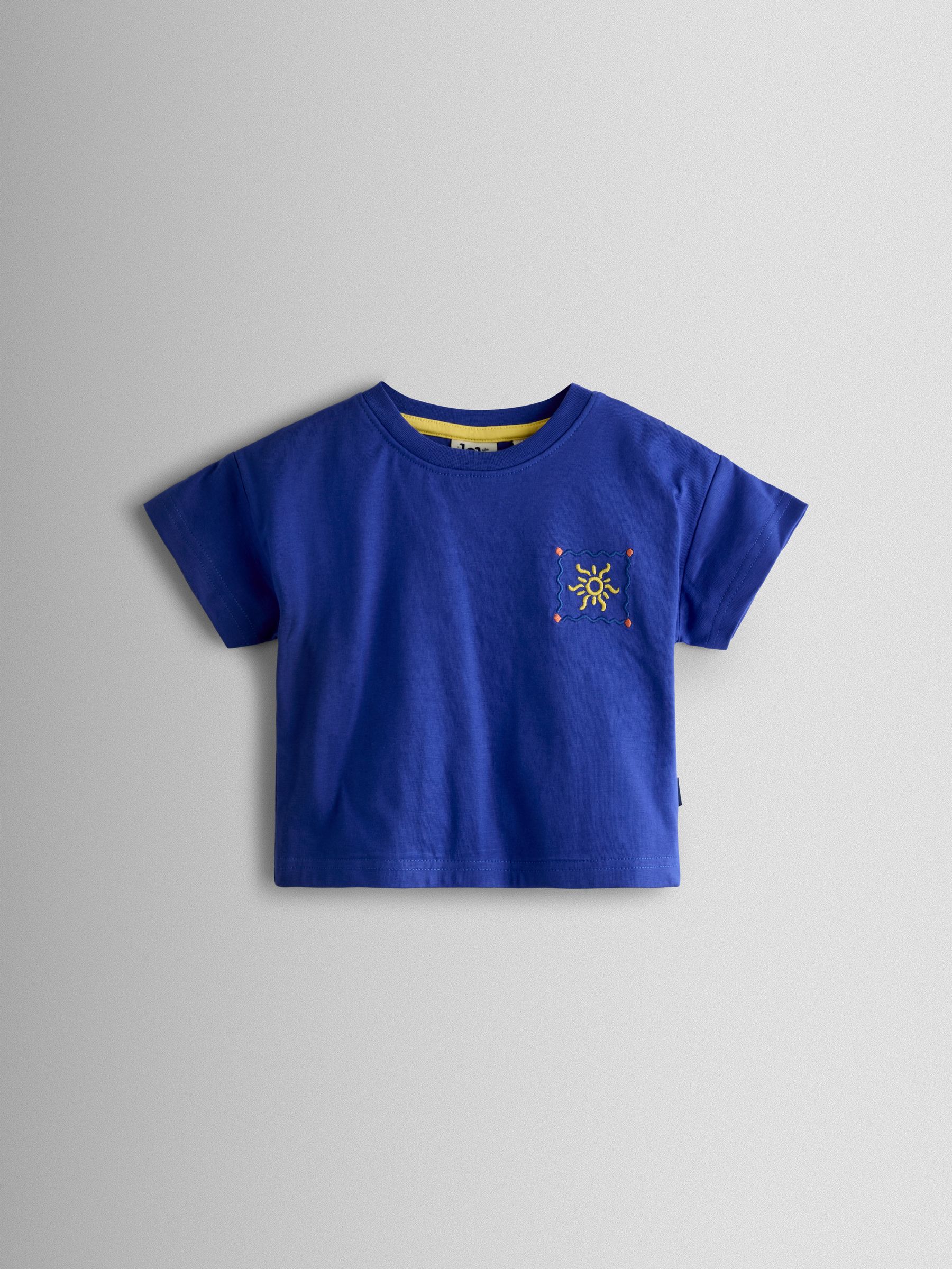 Blue Seaside Stamp Graphic T-Shirt - Image 1 of 3