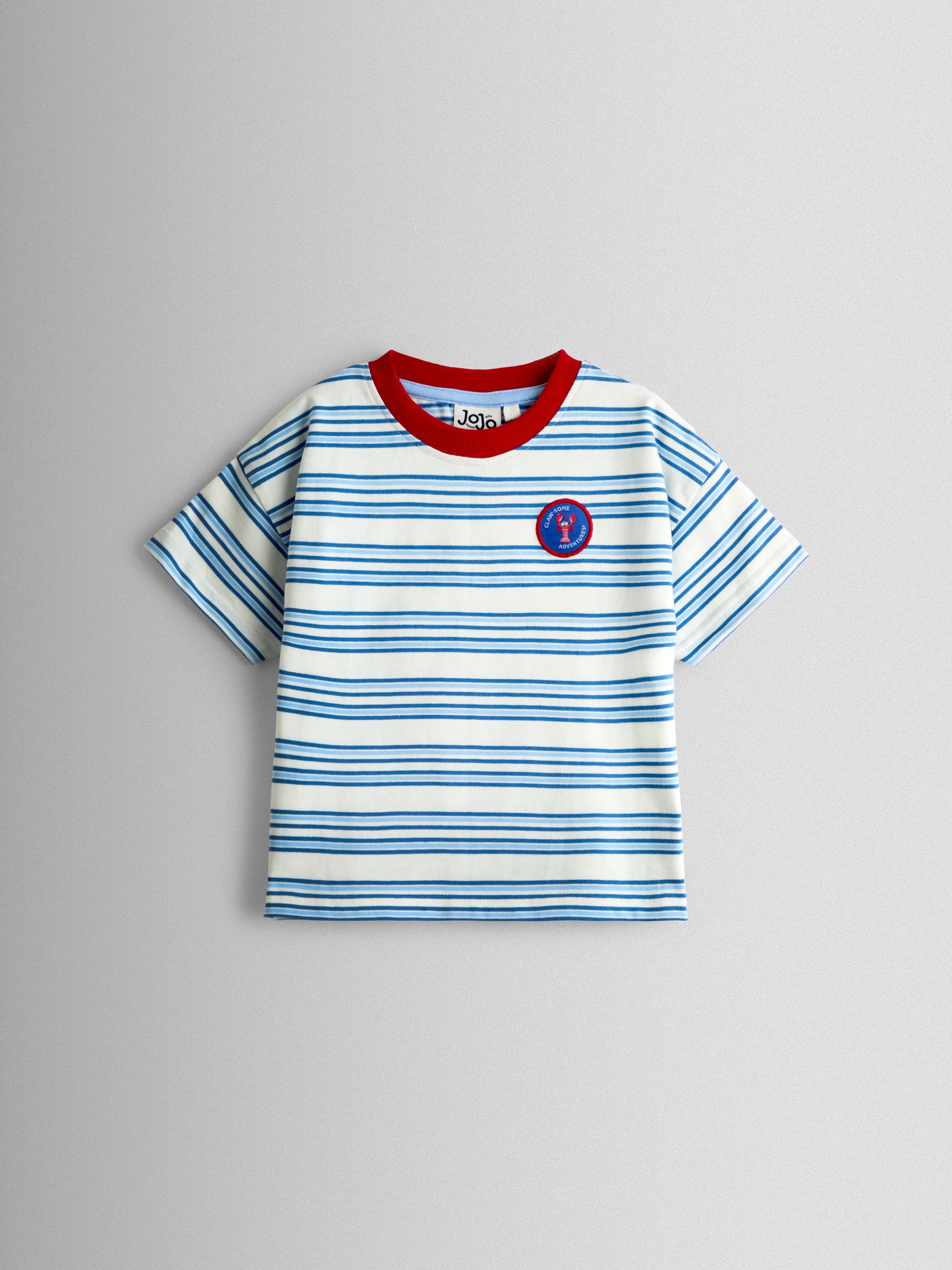 Blue Stripe Lobster Applique T-Shirt - Image 2 of 4