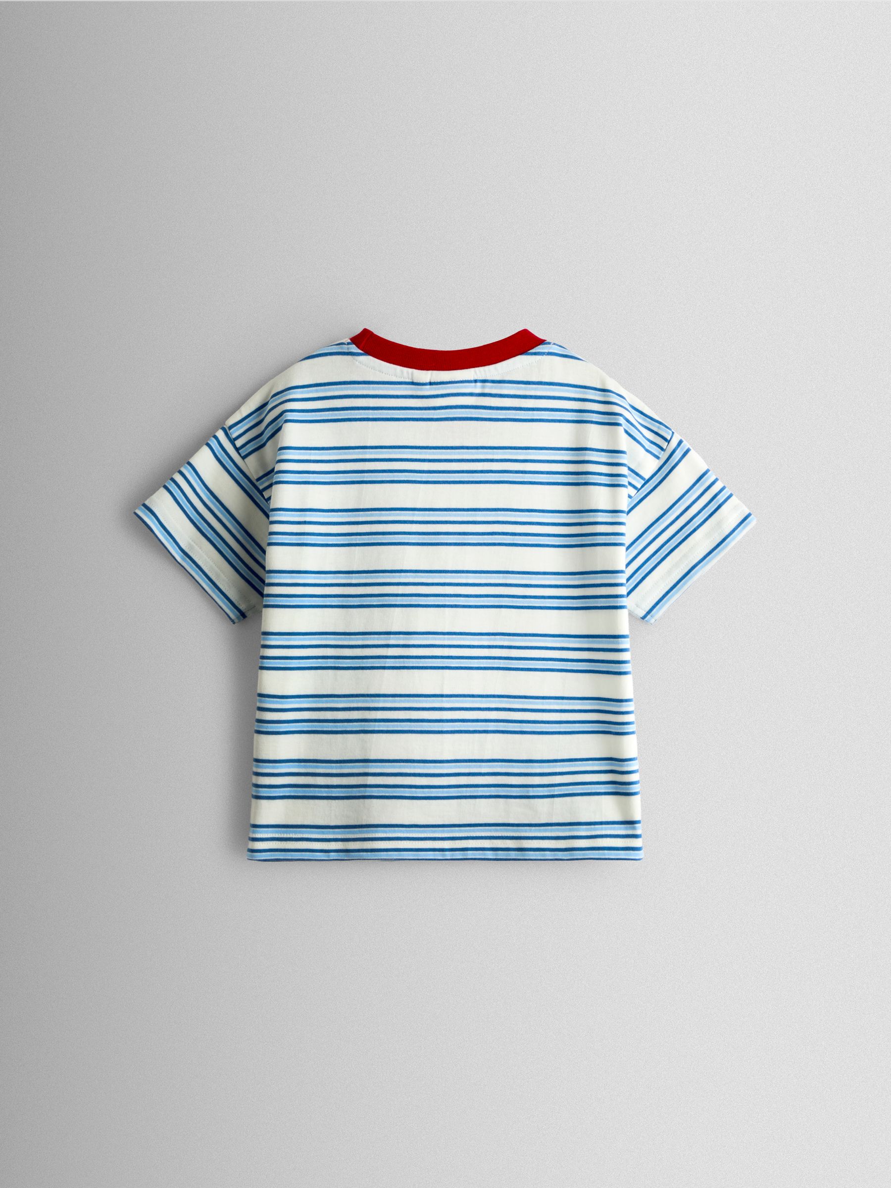 Blue Stripe Lobster Applique T-Shirt - Image 3 of 4