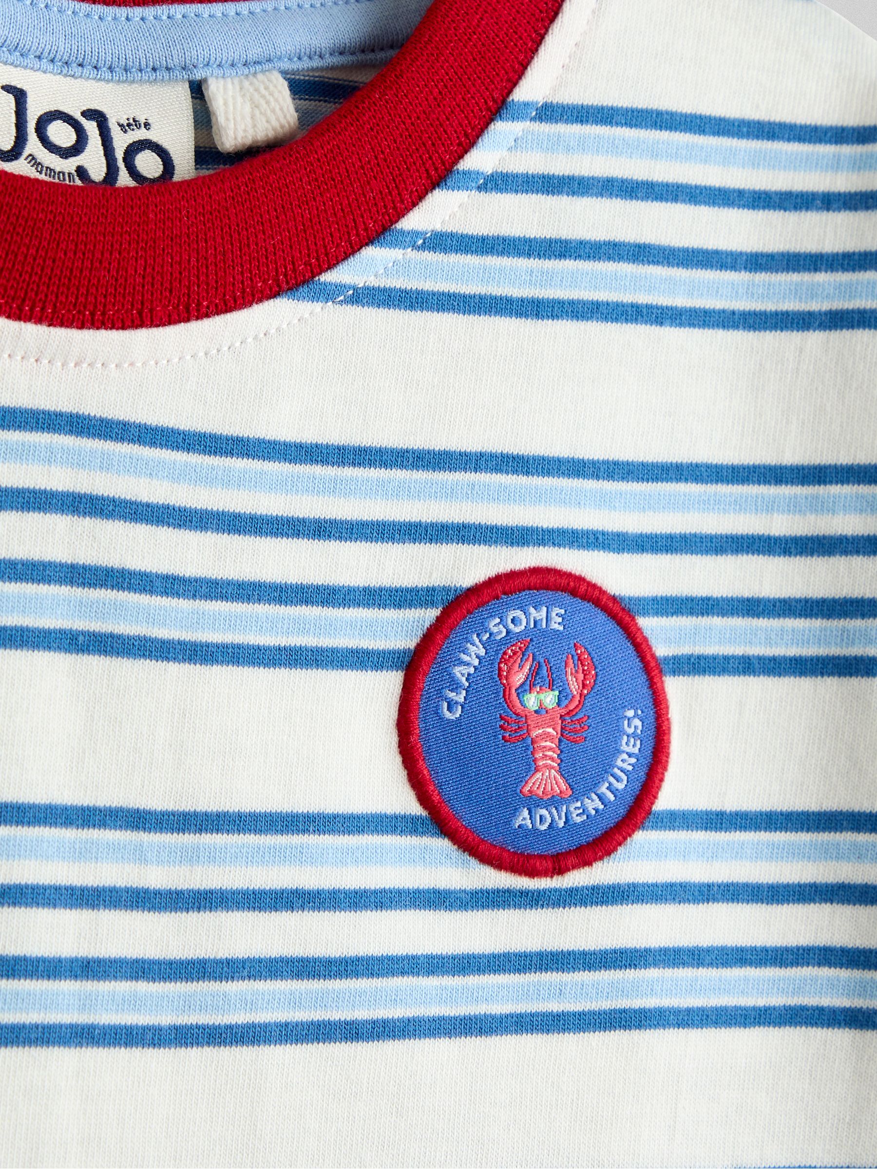 Blue Stripe Lobster Applique T-Shirt - Image 4 of 4
