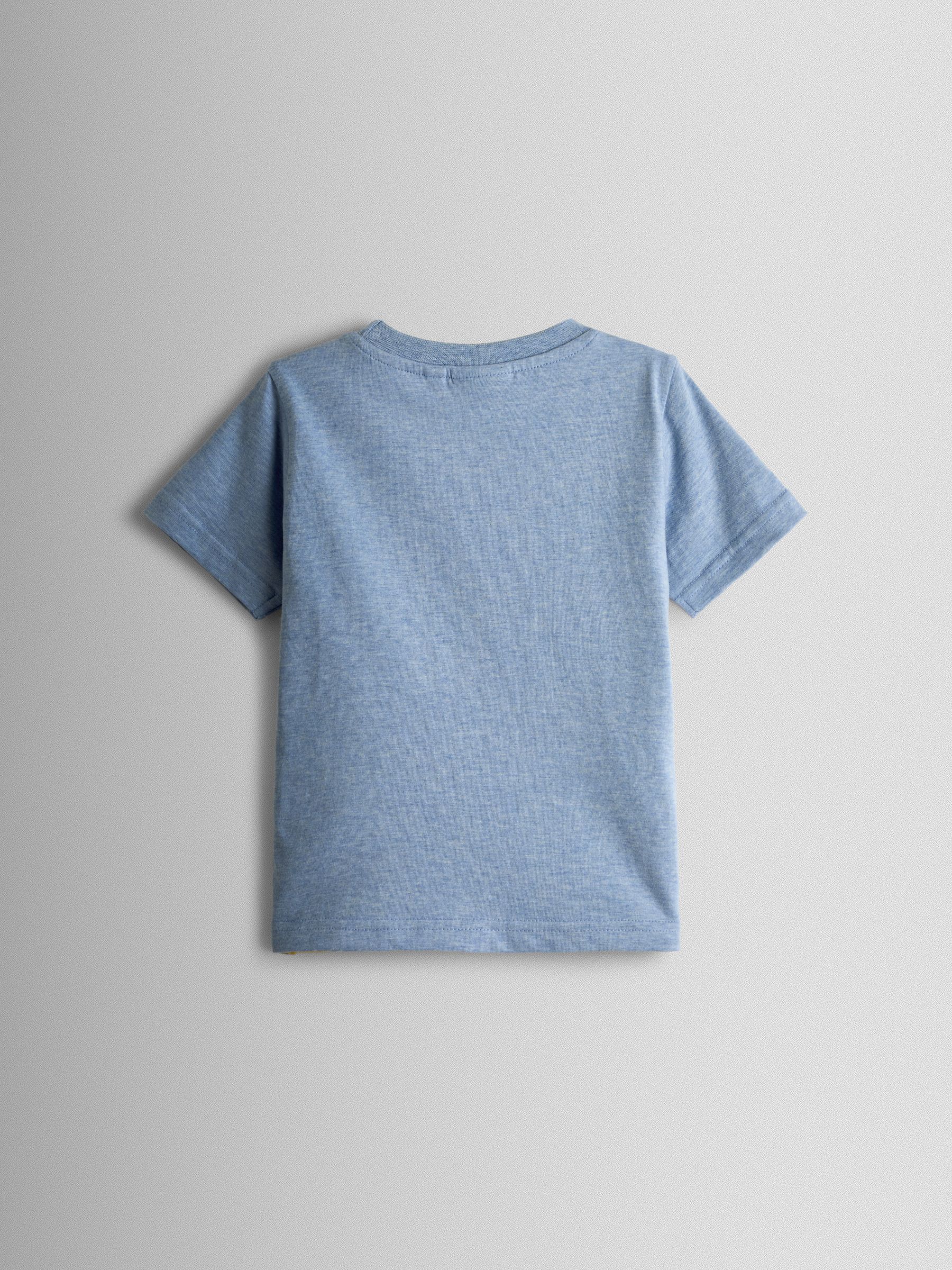 Blue Giraffe Appliqué T-Shirt & Shorts Set 2 Piece - Image 3 of 6