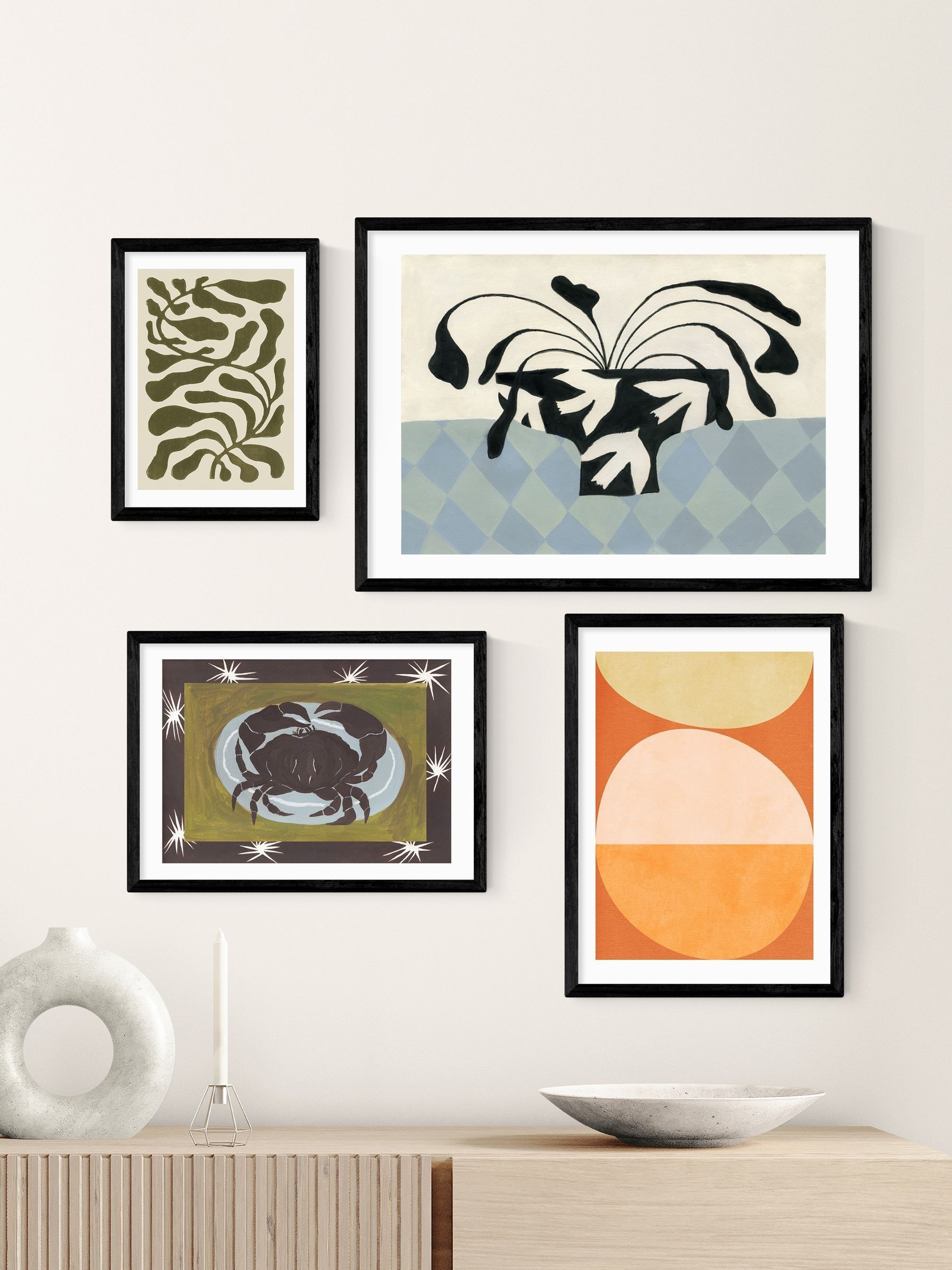 East End Prints Black One Hundred Leaved Plant Wall Art Print by Alisa Galitsyna - Image 3 of 3