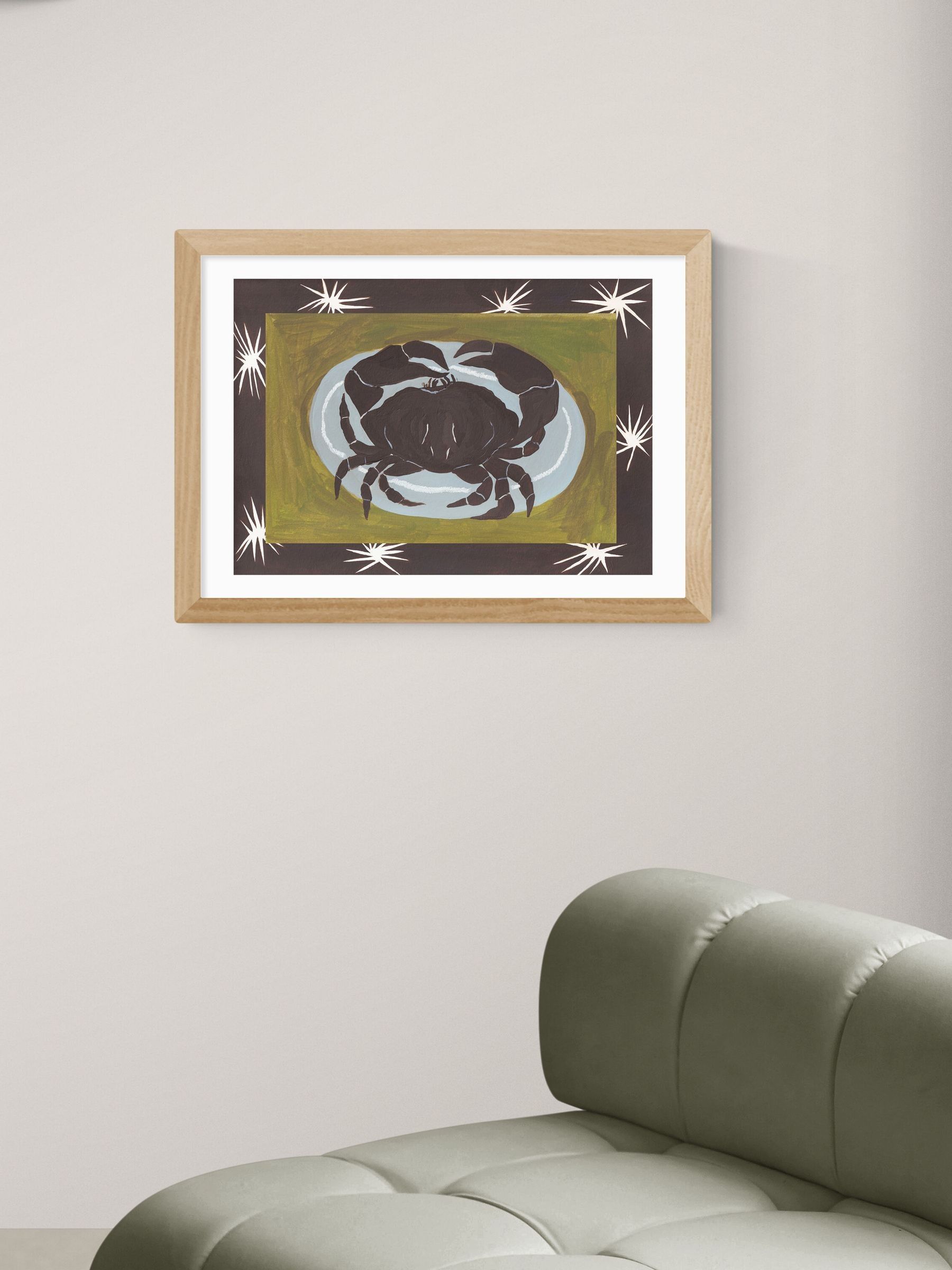 Oak Crab Cancer Star Sign Wall Art Print by Jazmine Joye - Image 1 of 3 Oak Crab Cancer Star Sign Wall Art Print by Jazmine Joye - Image 1 of 3