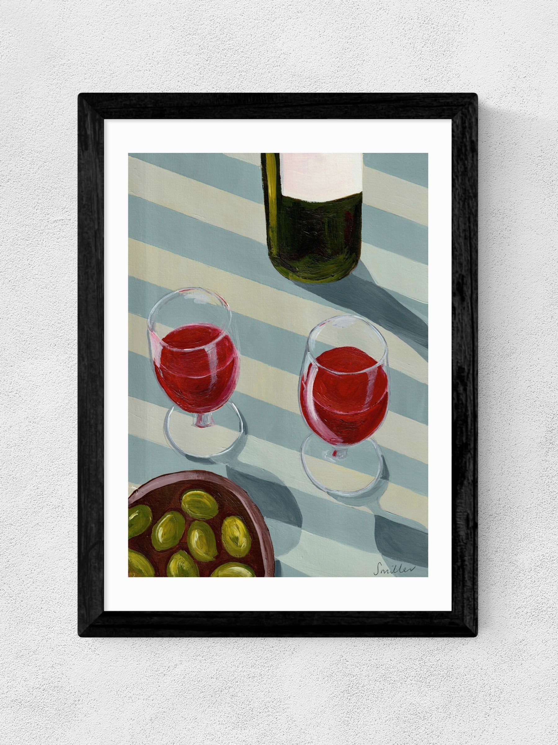 Black Blue Wine Time Wall Art Print by Susie Miller - Image 2 of 3 Black Blue Wine Time Wall Art Print by Susie Miller - Image 2 of 3