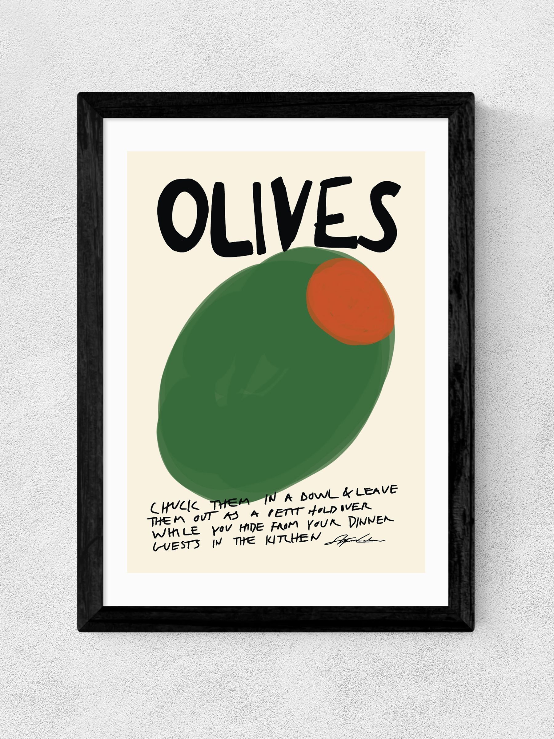 Black Olives Wall Art Print by Stephie Cardona - Image 2 of 3 Black Olives Wall Art Print by Stephie Cardona - Image 2 of 3