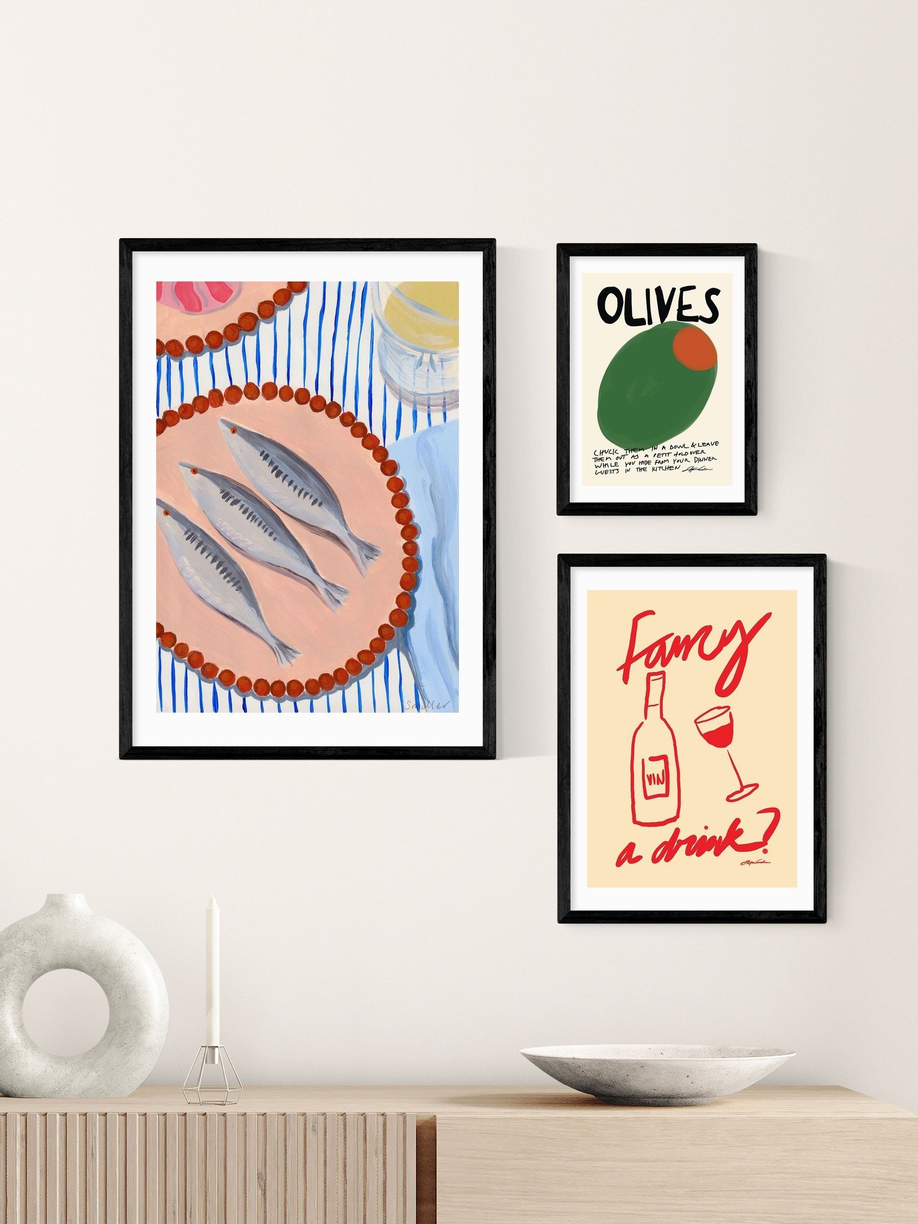 Black Olives Wall Art Print by Stephie Cardona - Image 3 of 3 Black Olives Wall Art Print by Stephie Cardona - Image 3 of 3