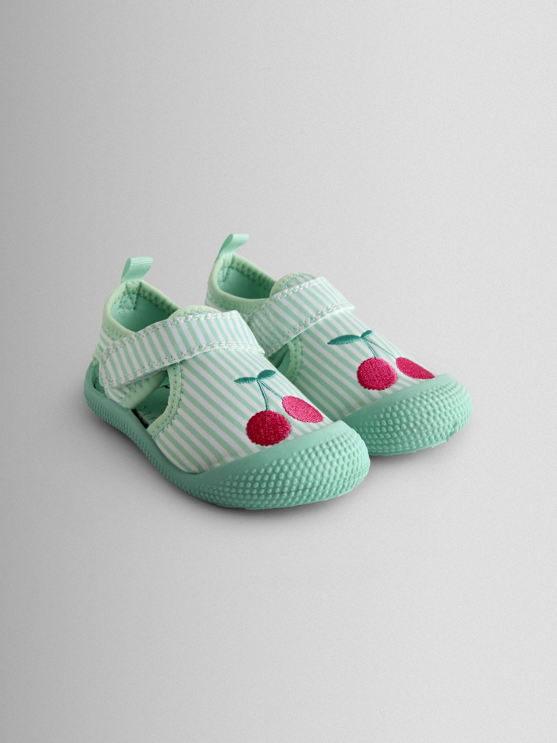 Green Cherry Stripe Beach & Swim Shoes - Image 1 of 4