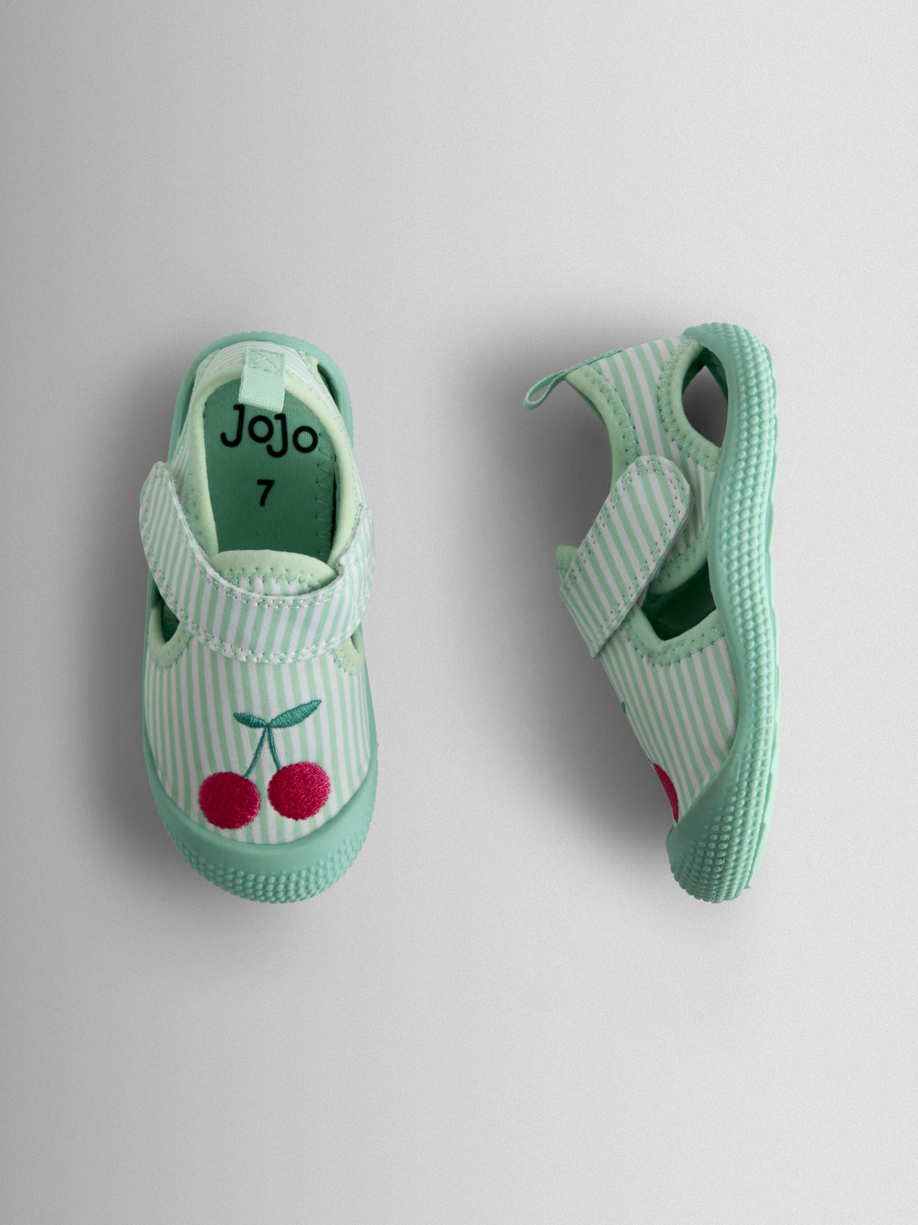 Green Cherry Stripe Beach & Swim Shoes - Image 3 of 4