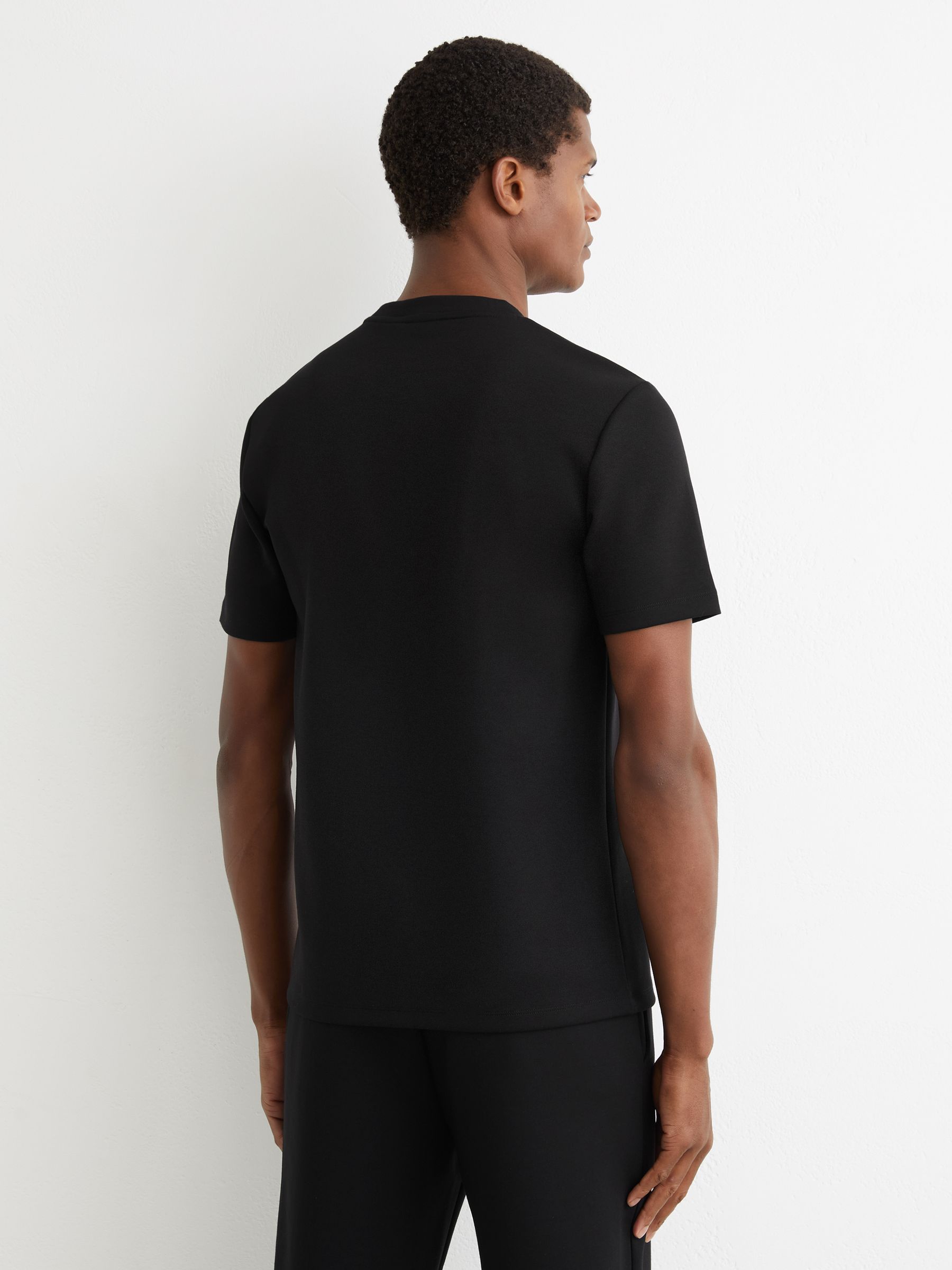 Premium Interlock Logo T-Shirt in Black - image 4