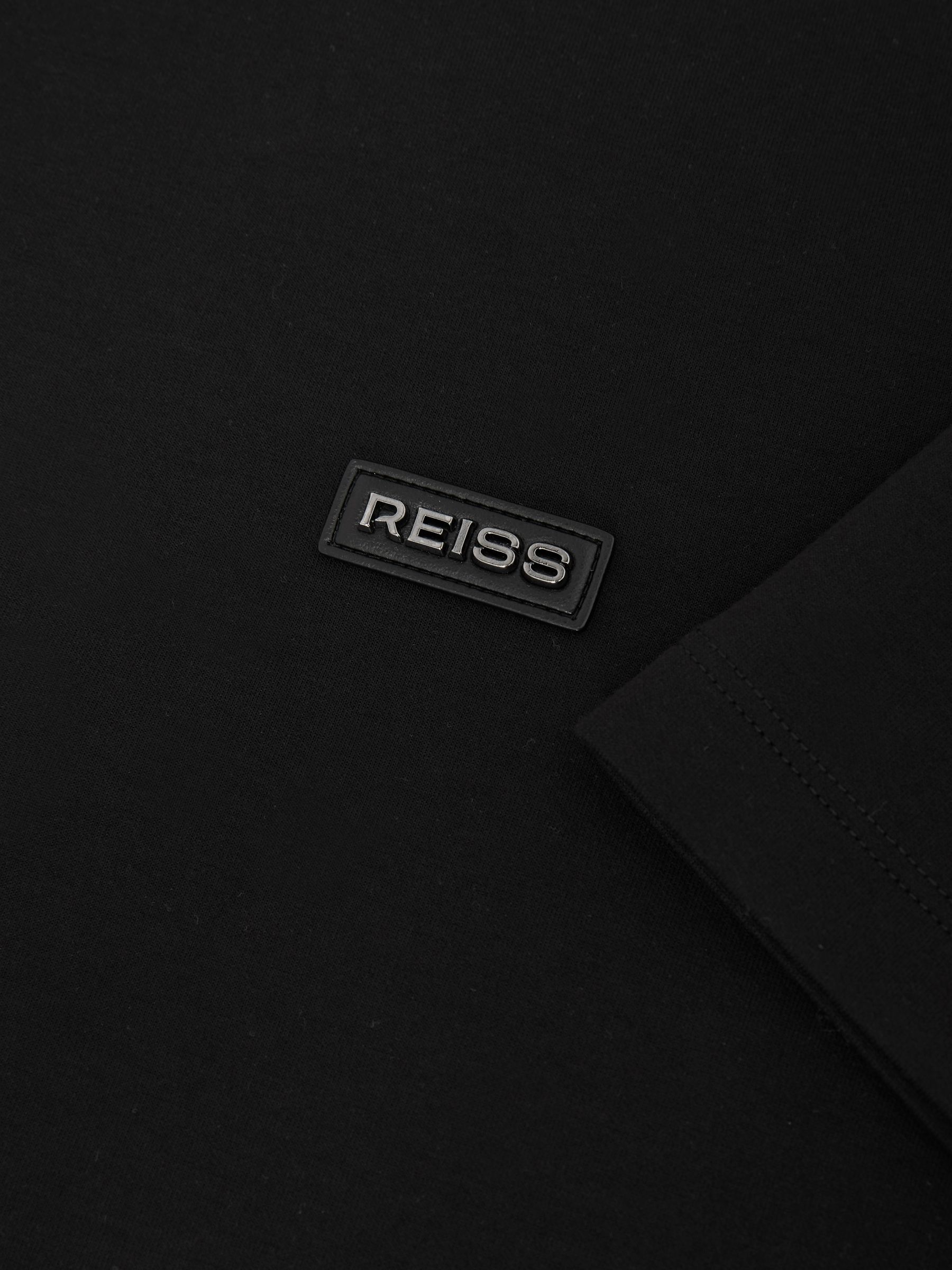 Premium Interlock Logo T-Shirt in Black - Image 6 of 6