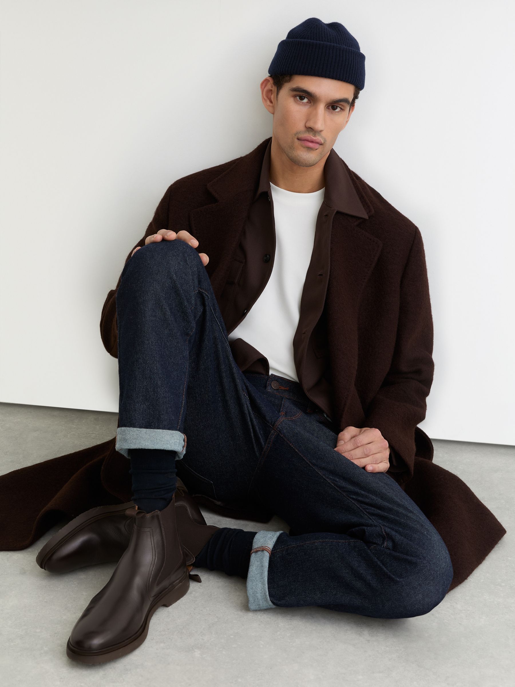 Leather Chelsea Boots in Dark Brown - image 5