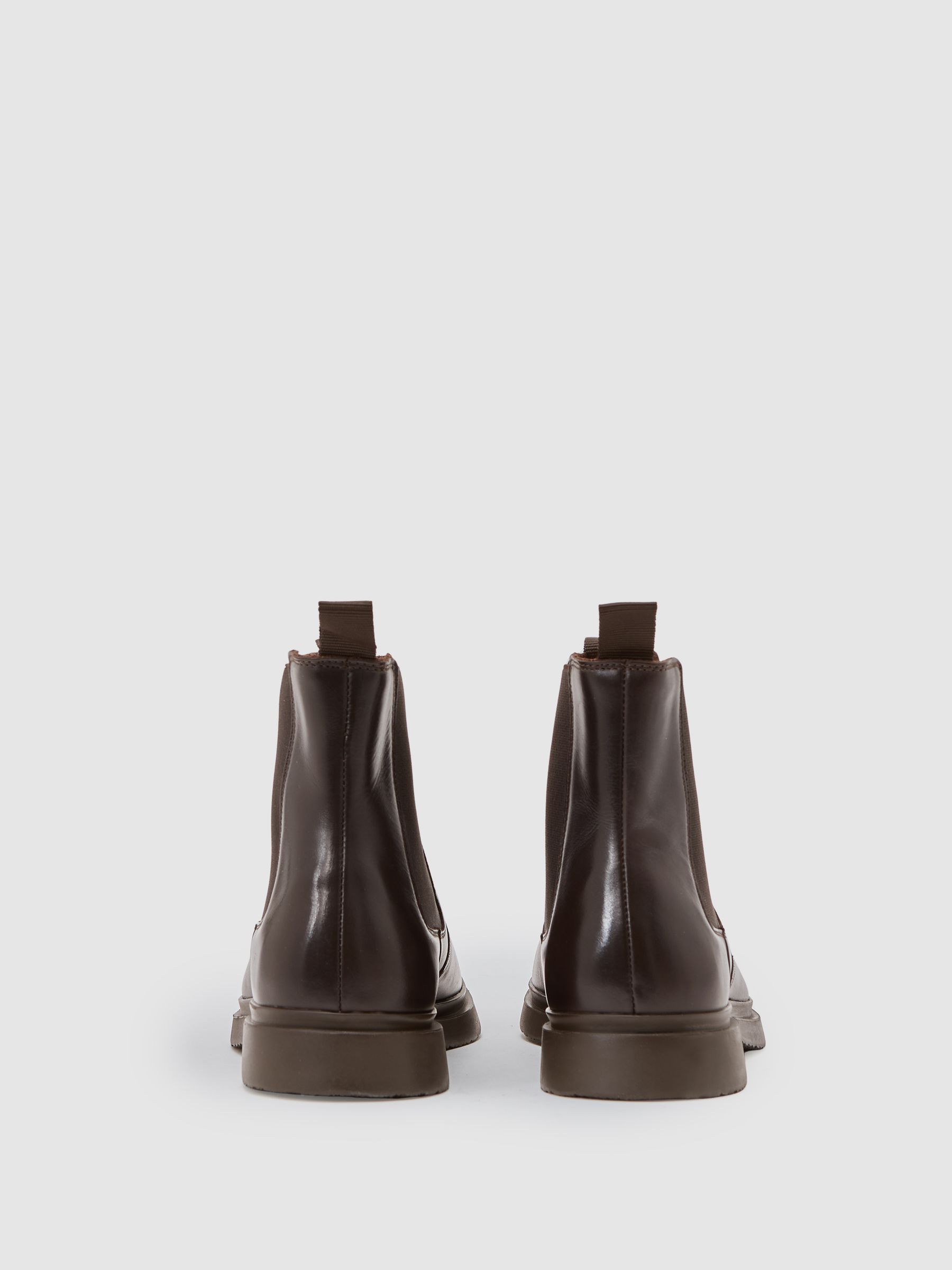 Leather Chelsea Boots in Dark Brown - image 4