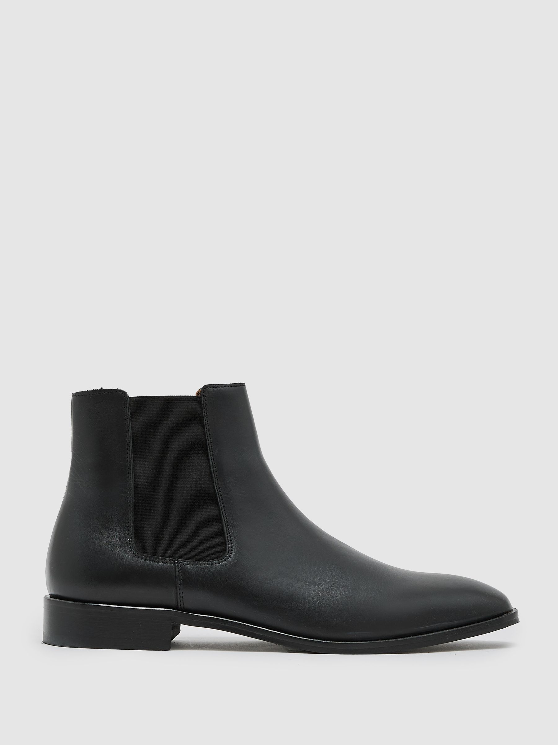 Leather Chelsea Boots in Black - image 5