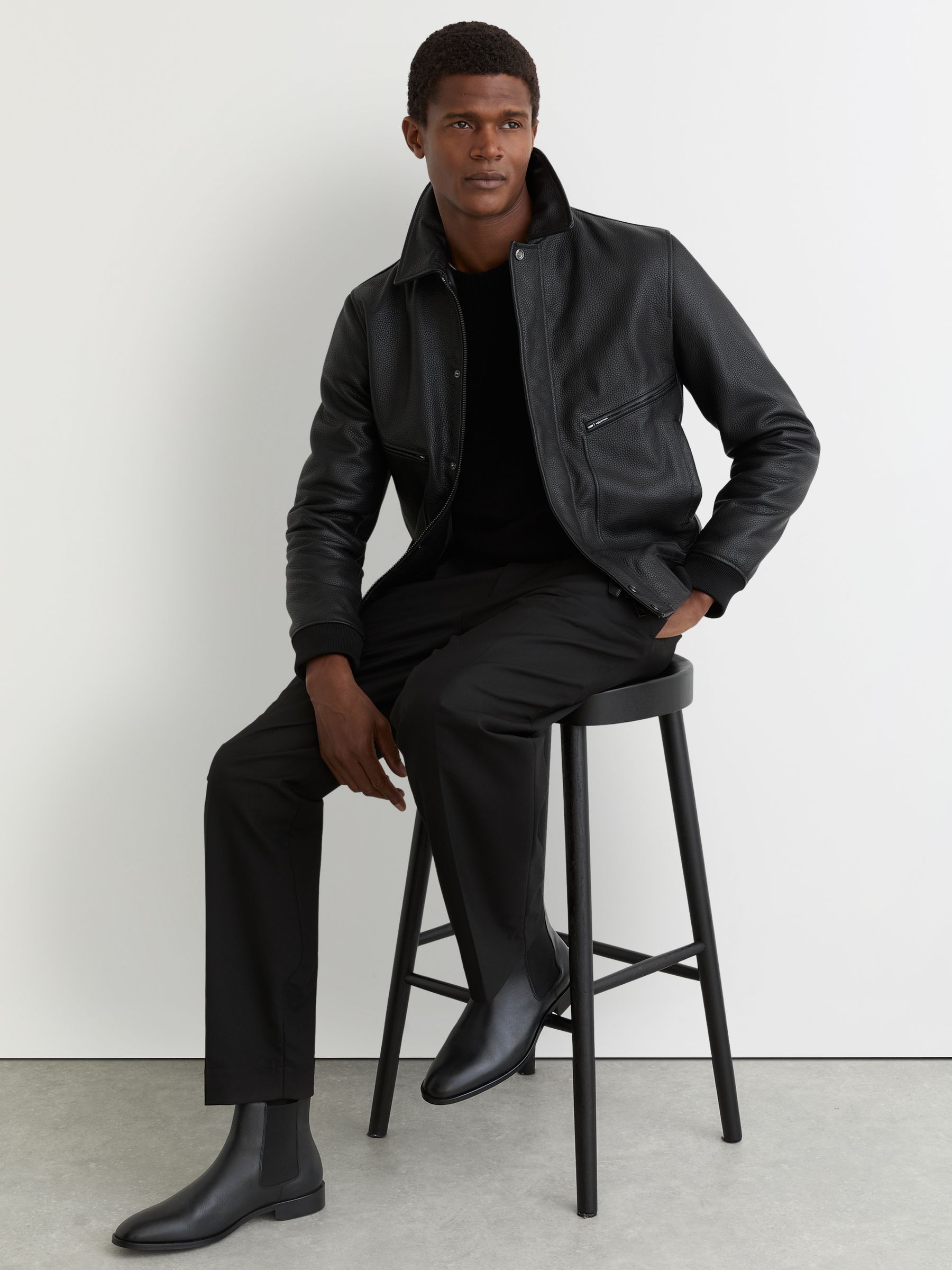 Leather Chelsea Boots in Black - image 1