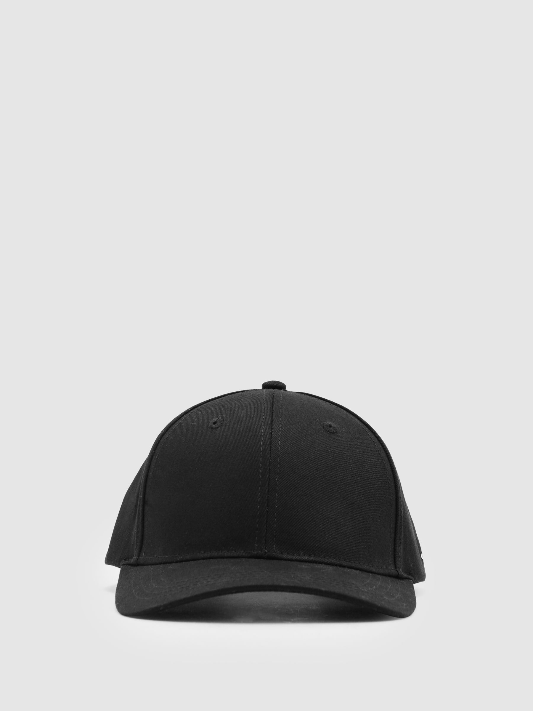 Les Deux Cotton Logo Baseball Cap in Black - Image 1 of 5