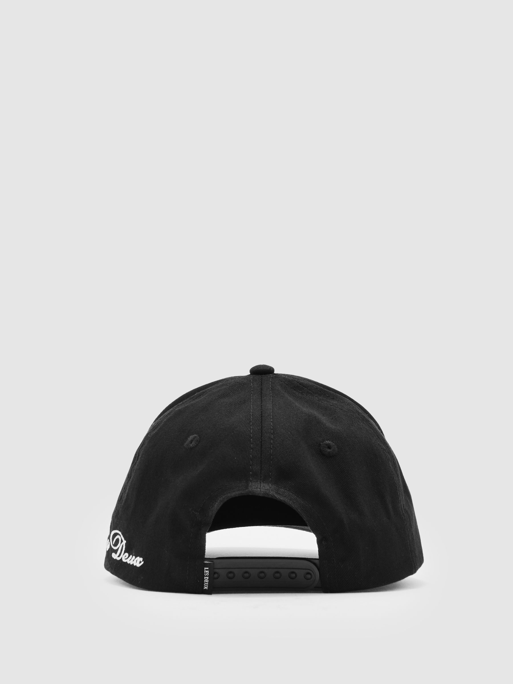 Les Deux Cotton Logo Baseball Cap in Black - Image 4 of 5