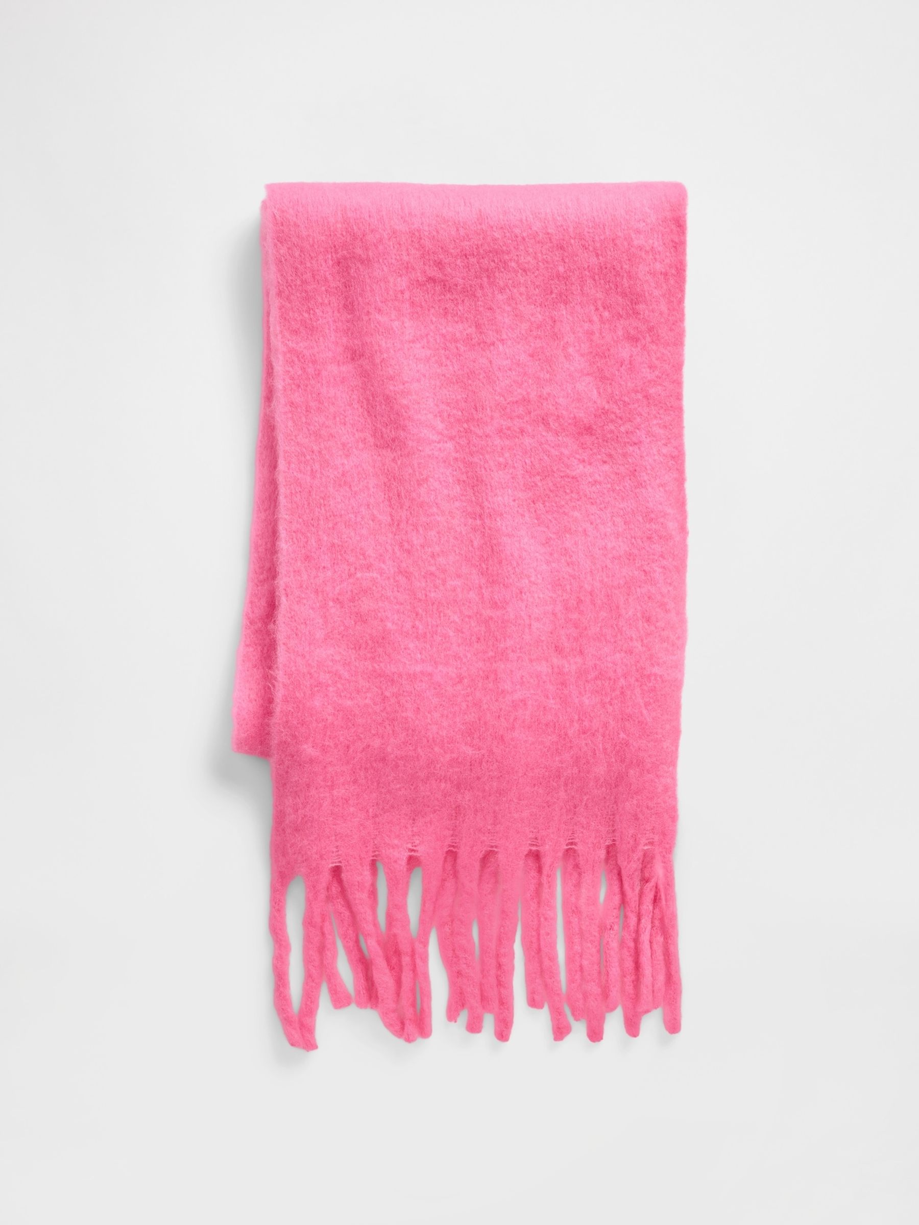 Pink Brushed Fringe Scarf - Image 2 of 3