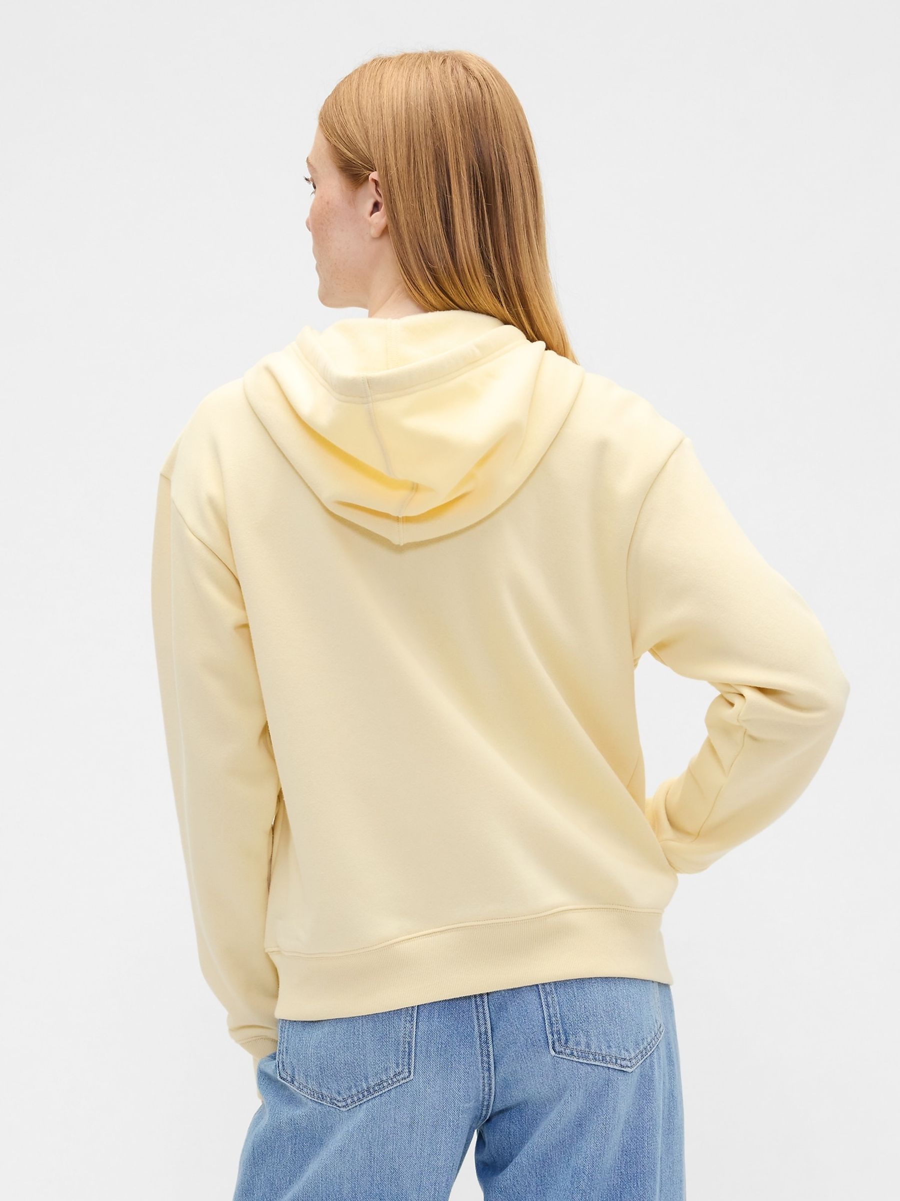 Yellow Relaxed Logo Zip Hoodie - Image 2 of 5