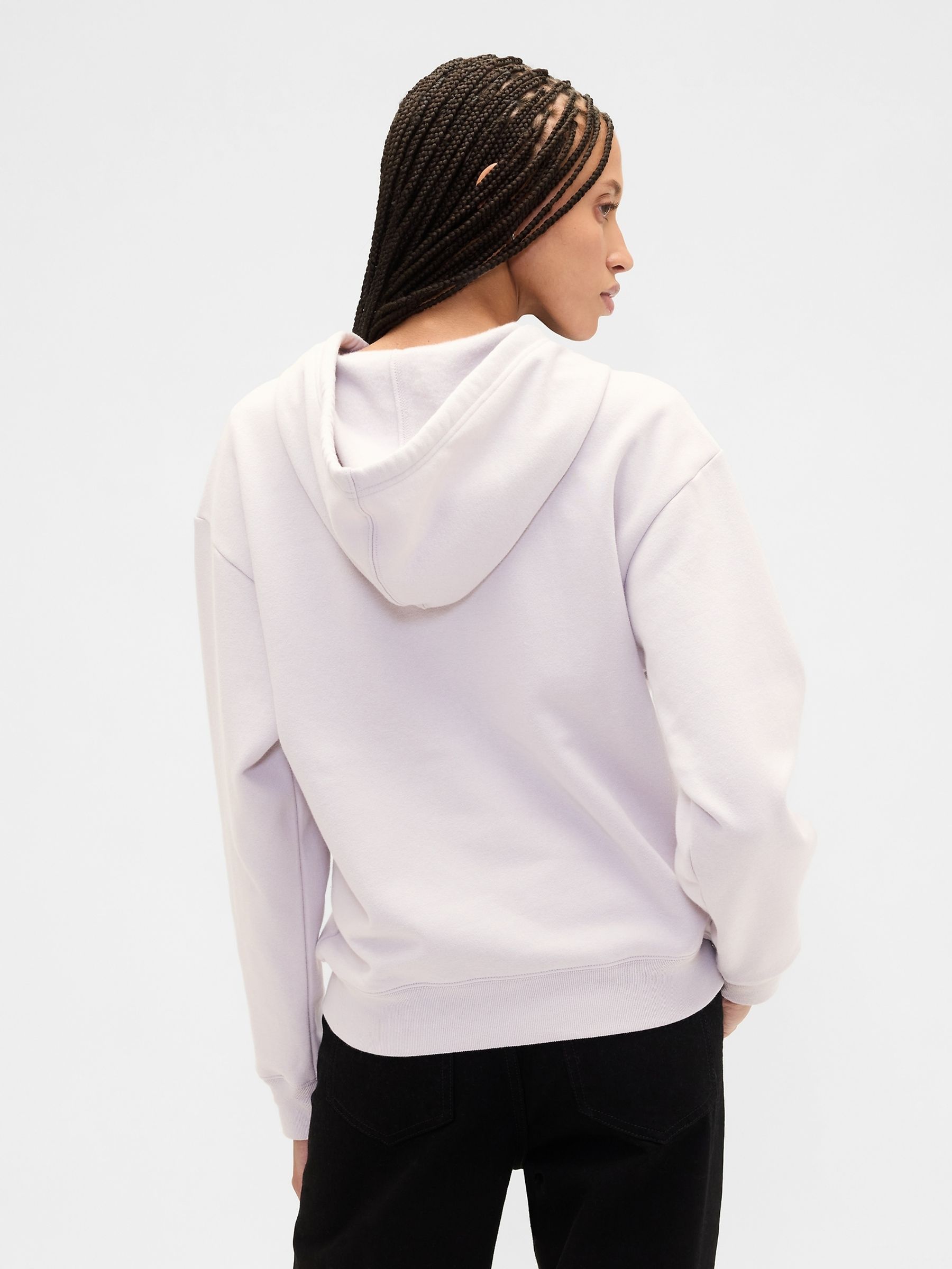 Purple Relaxed Logo Zip Hoodie - Image 2 of 5