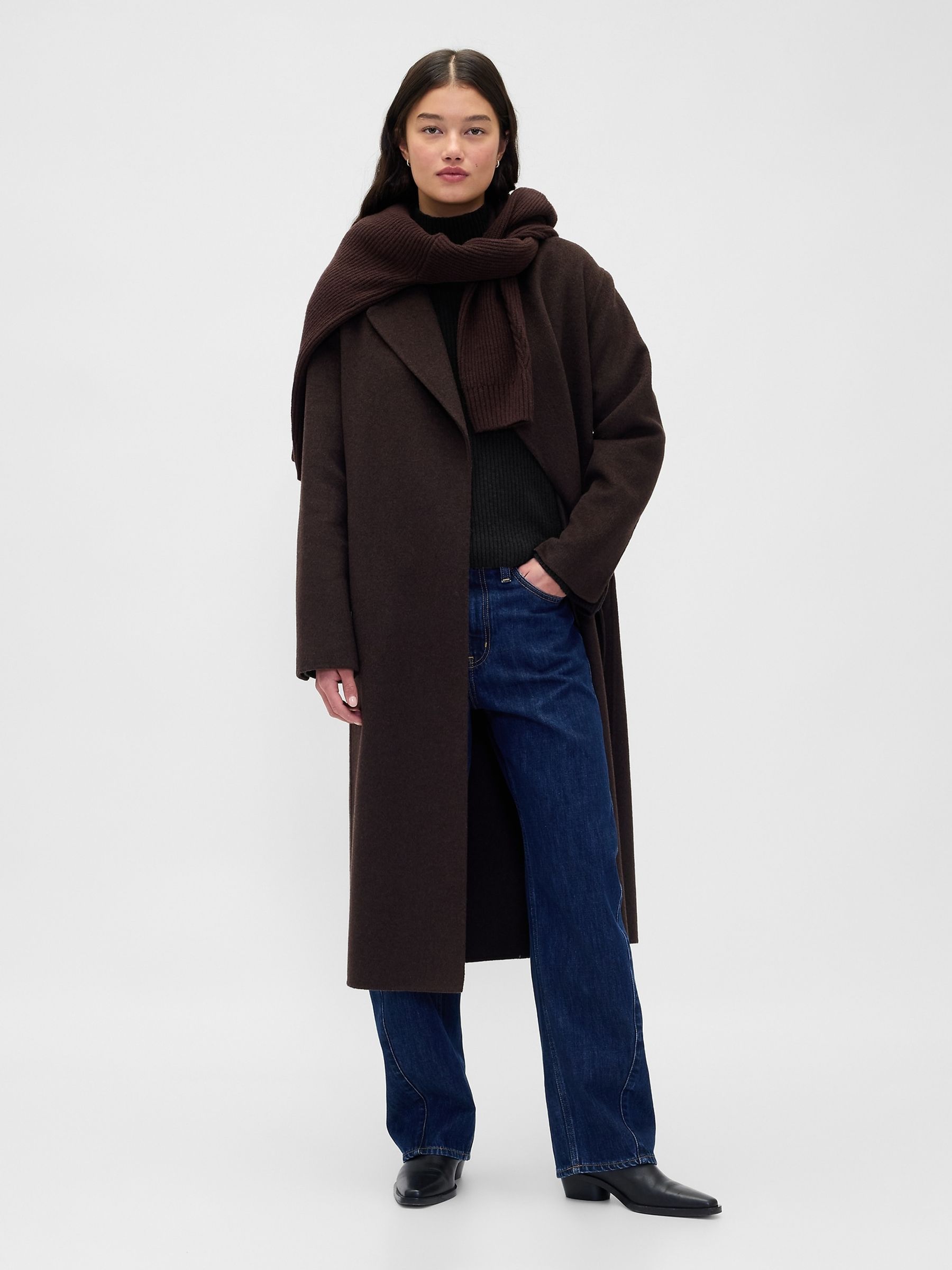 Black CashSoft Shaker-Stitch Turtle Neck Jumper - Image 4 of 5