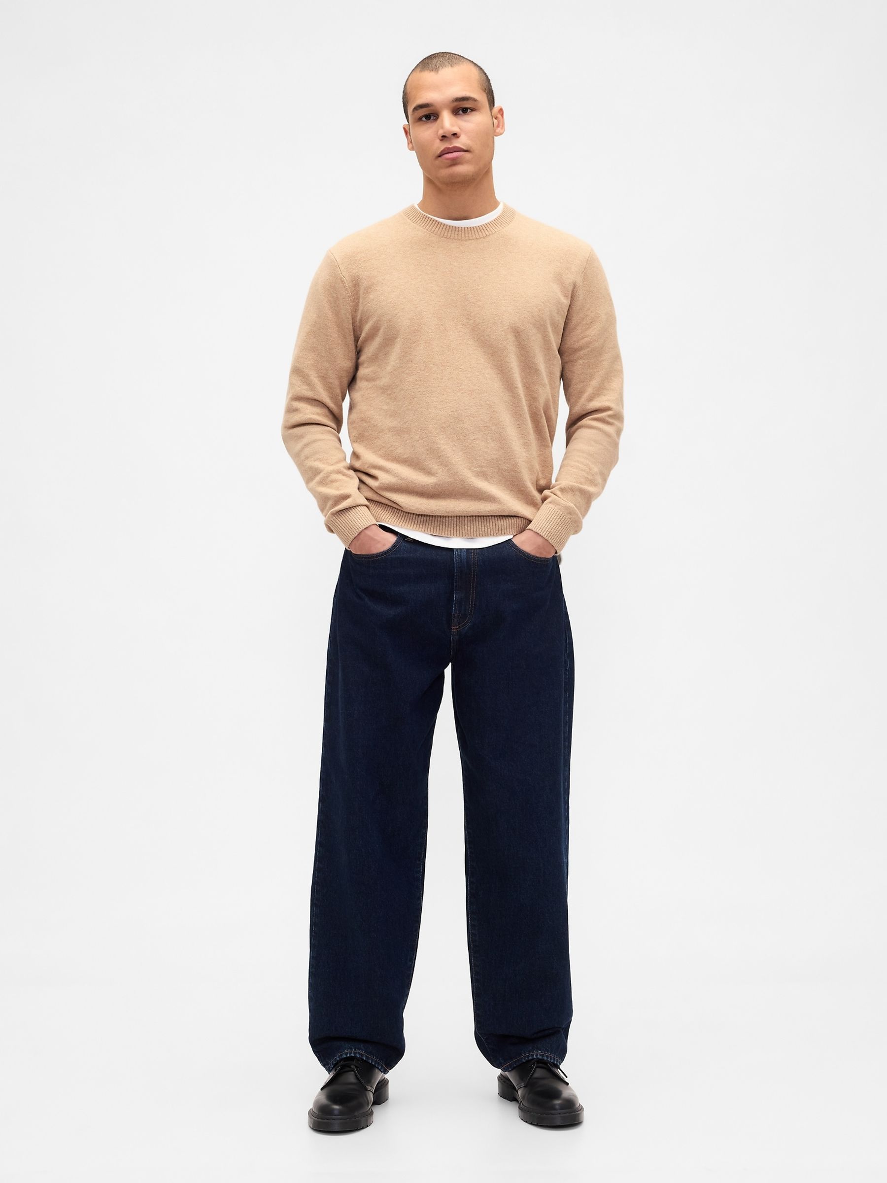 Brown CashSoft Crewneck Jumper - Image 3 of 4