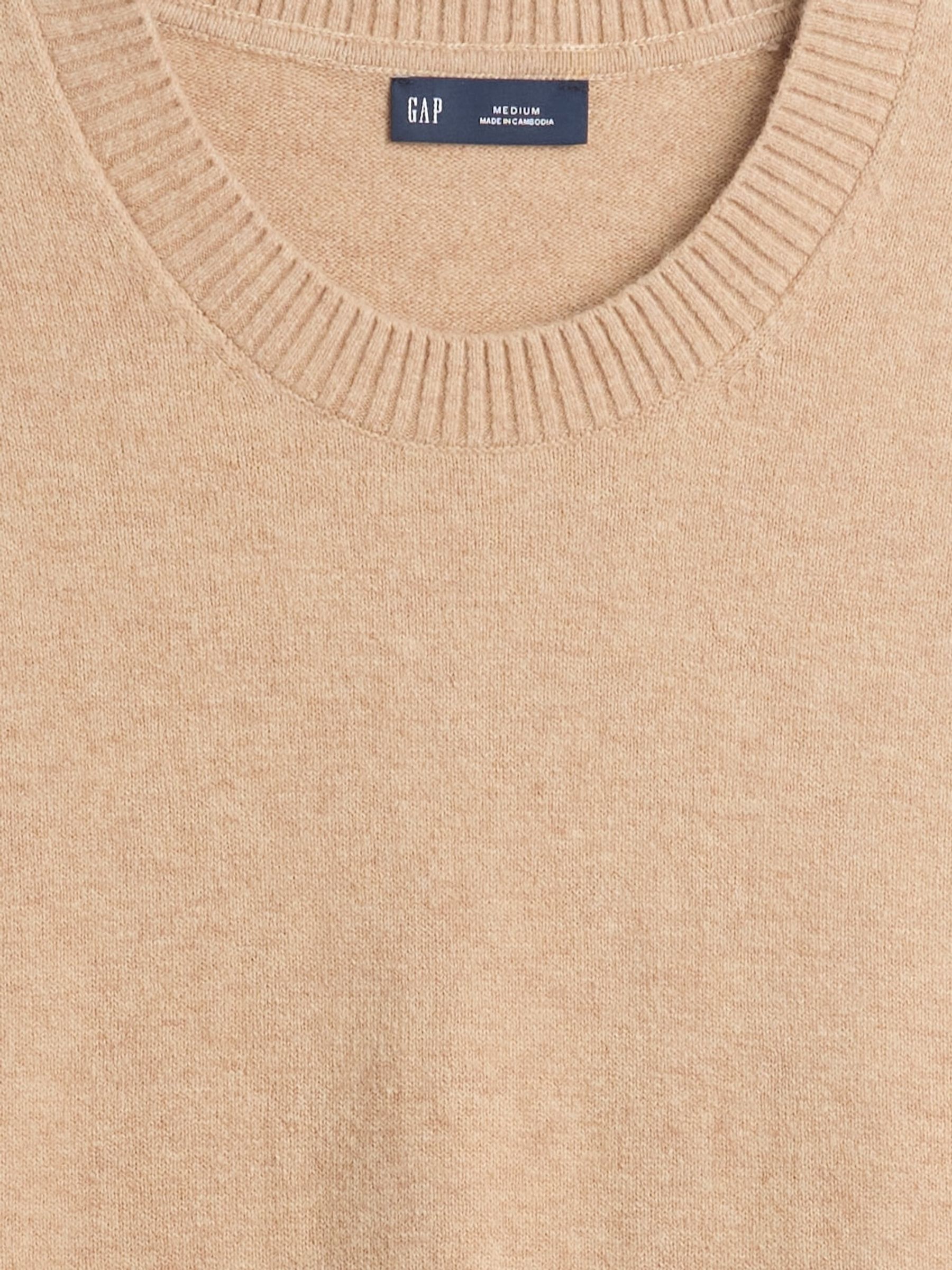 Brown CashSoft Crewneck Jumper - Image 4 of 4 Brown CashSoft Crewneck Jumper - Image 4 of 4