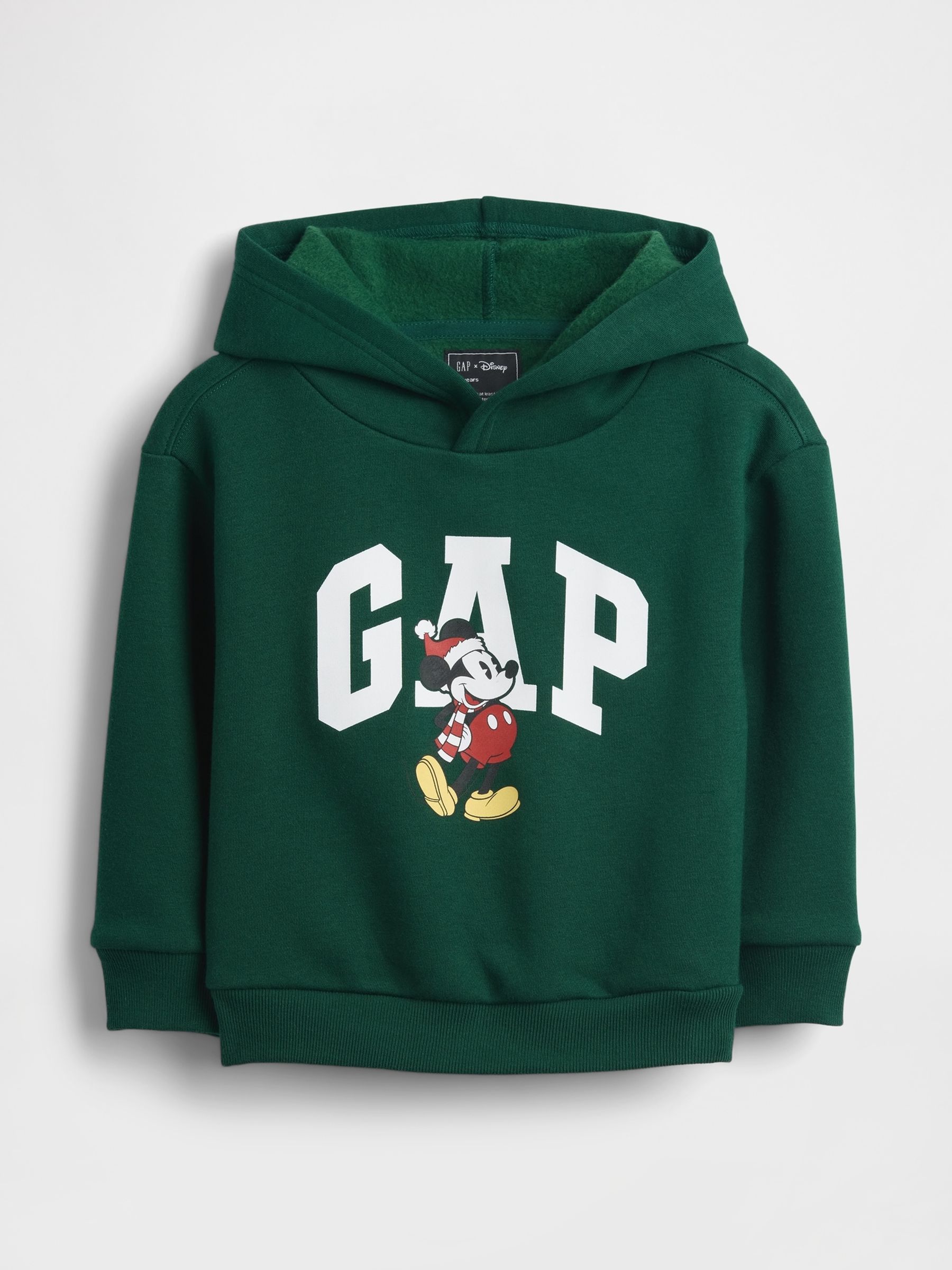 Green Mickey Mouse Disney Christmas Hoodie - Image 1 of 2
