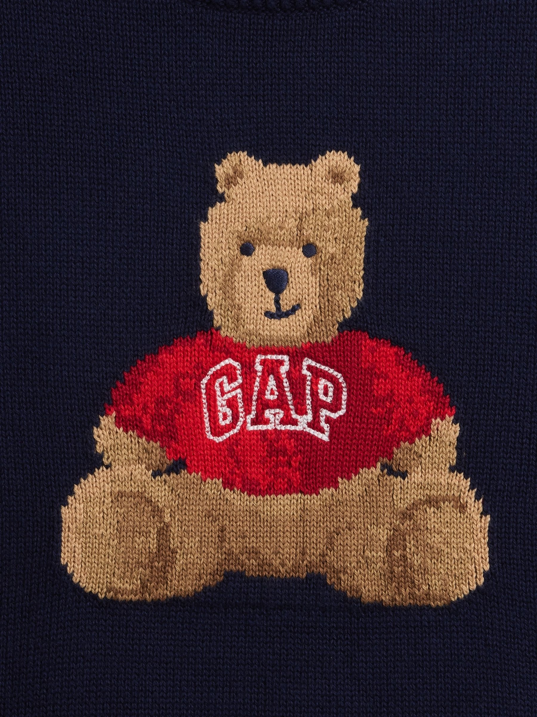 Navy Brannan Bear Relaxed Jumper (4-13yrs) - Image 4 of 5