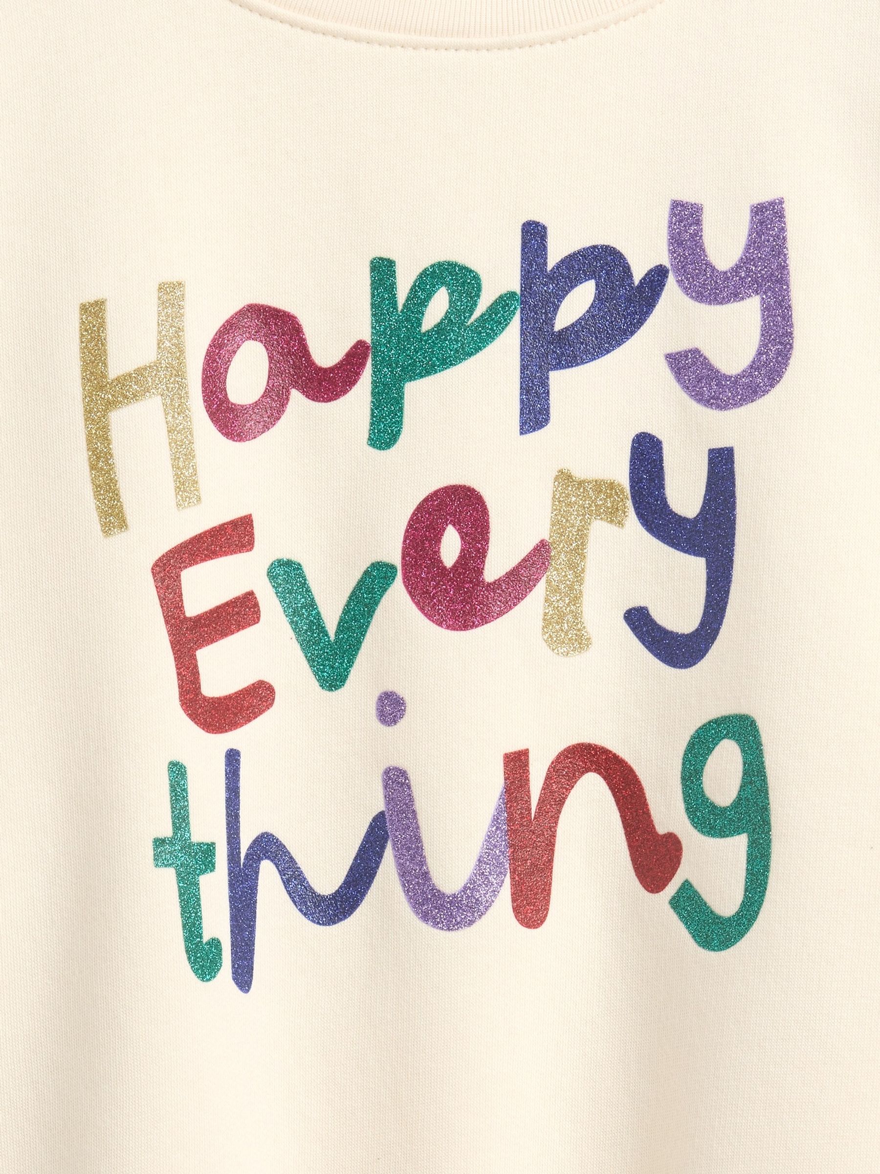 Cream Oversized Graphic Sweatshirt - Image 3 of 3