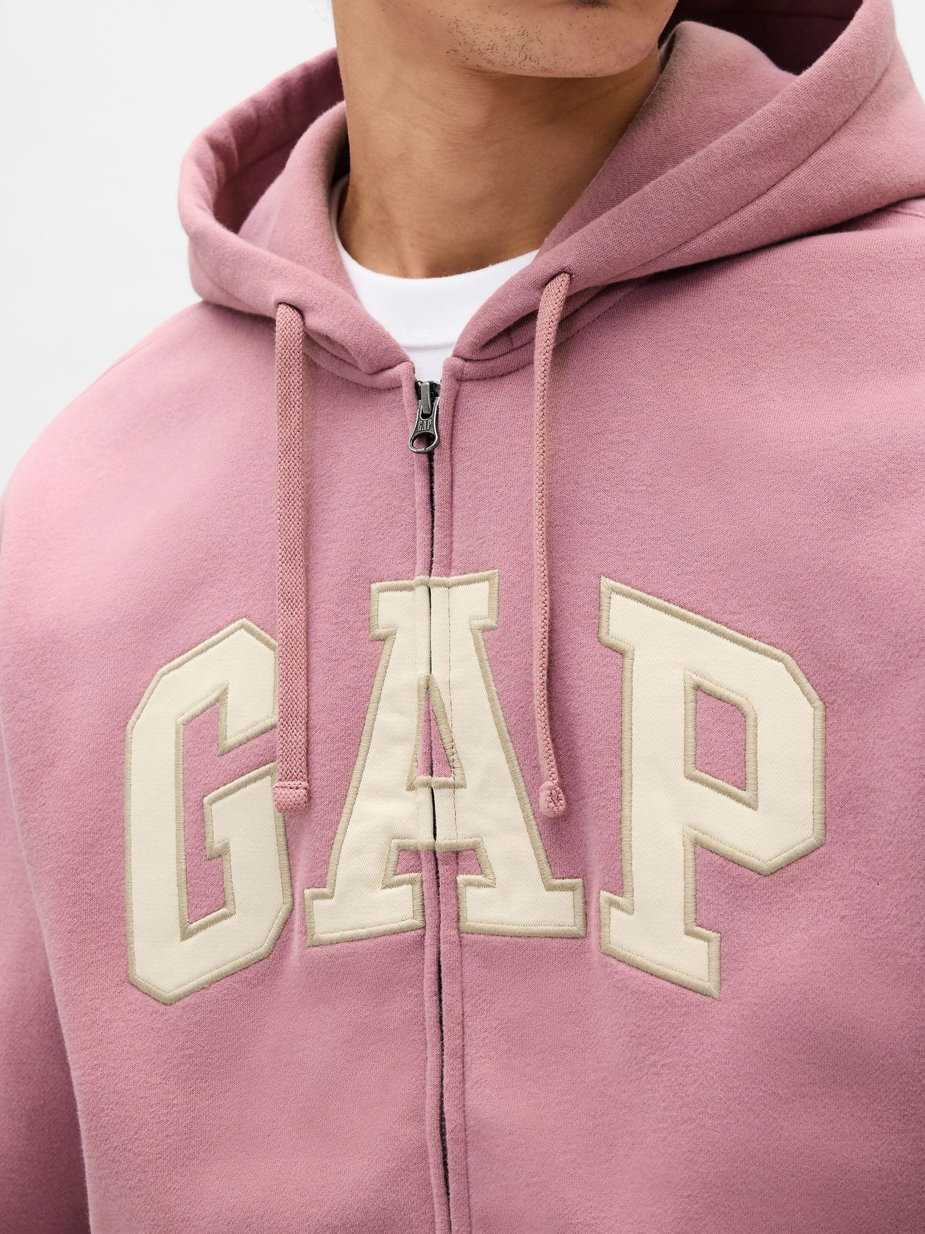 Pink VintageSoft Arch Logo Full-Zip Hoodie - Image 3 of 4