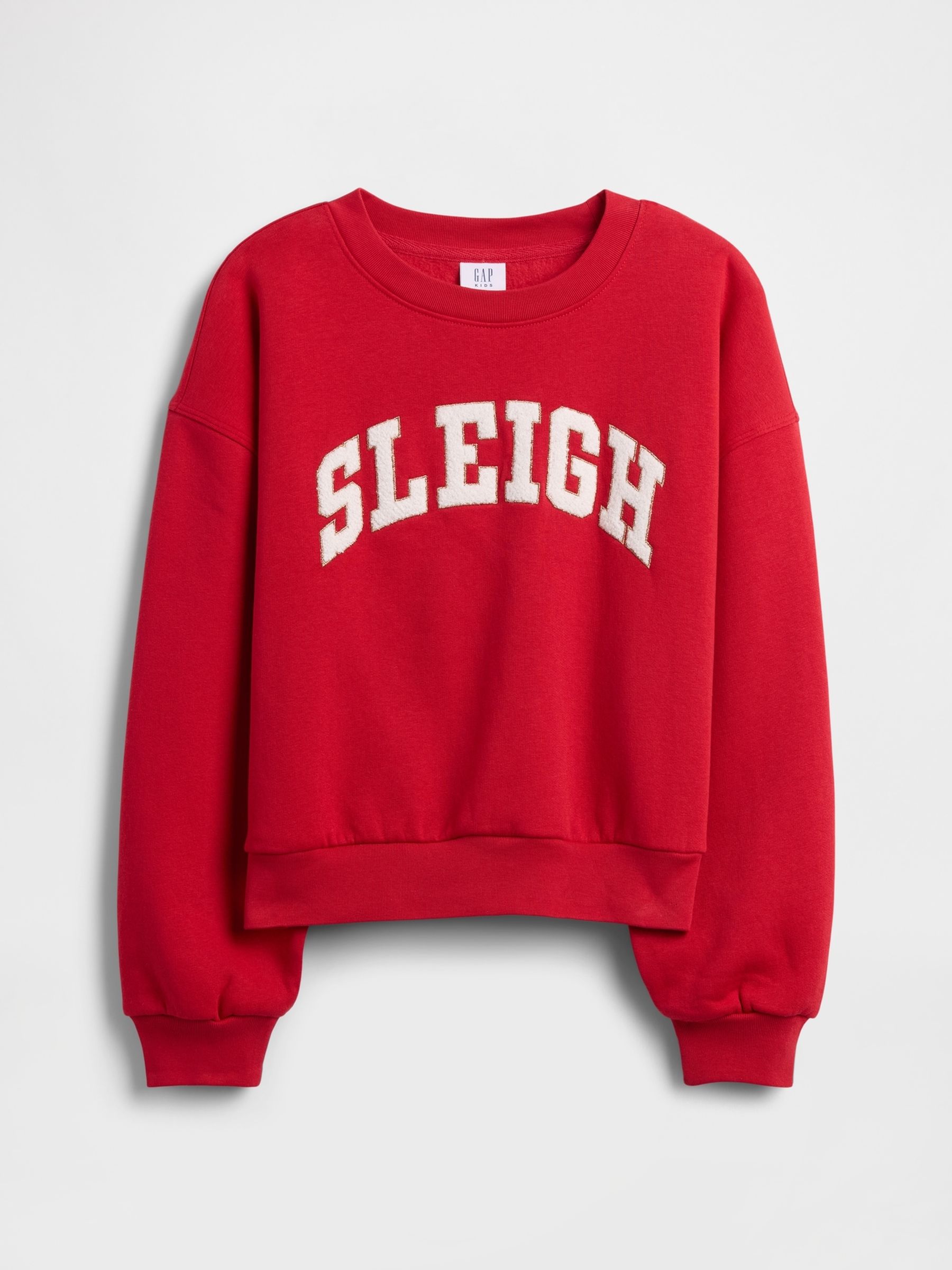 Red Oversized Graphic Sweatshirt - Image 1 of 2