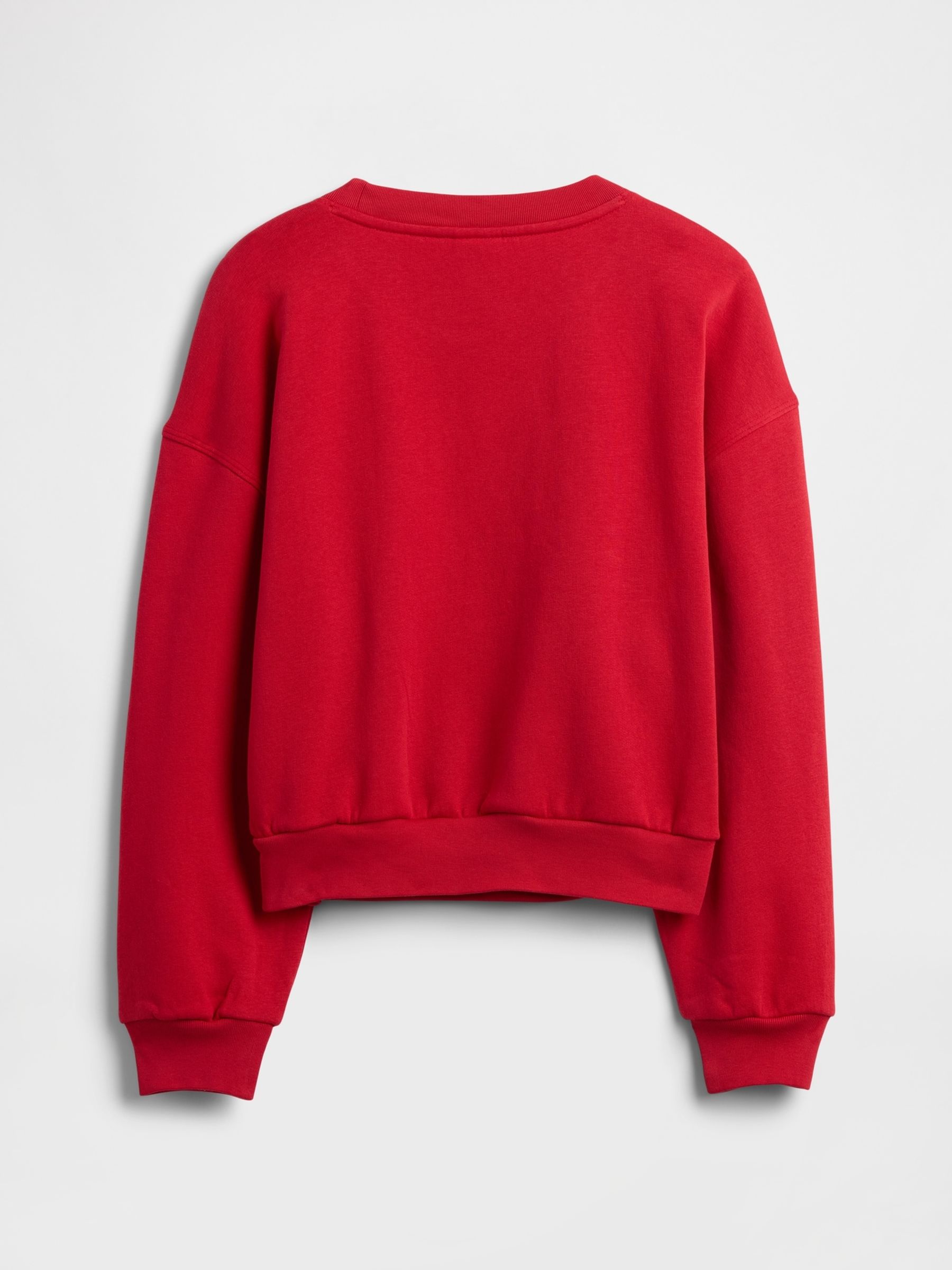 Red Oversized Graphic Sweatshirt - Image 2 of 2 Red Oversized Graphic Sweatshirt - Image 2 of 2