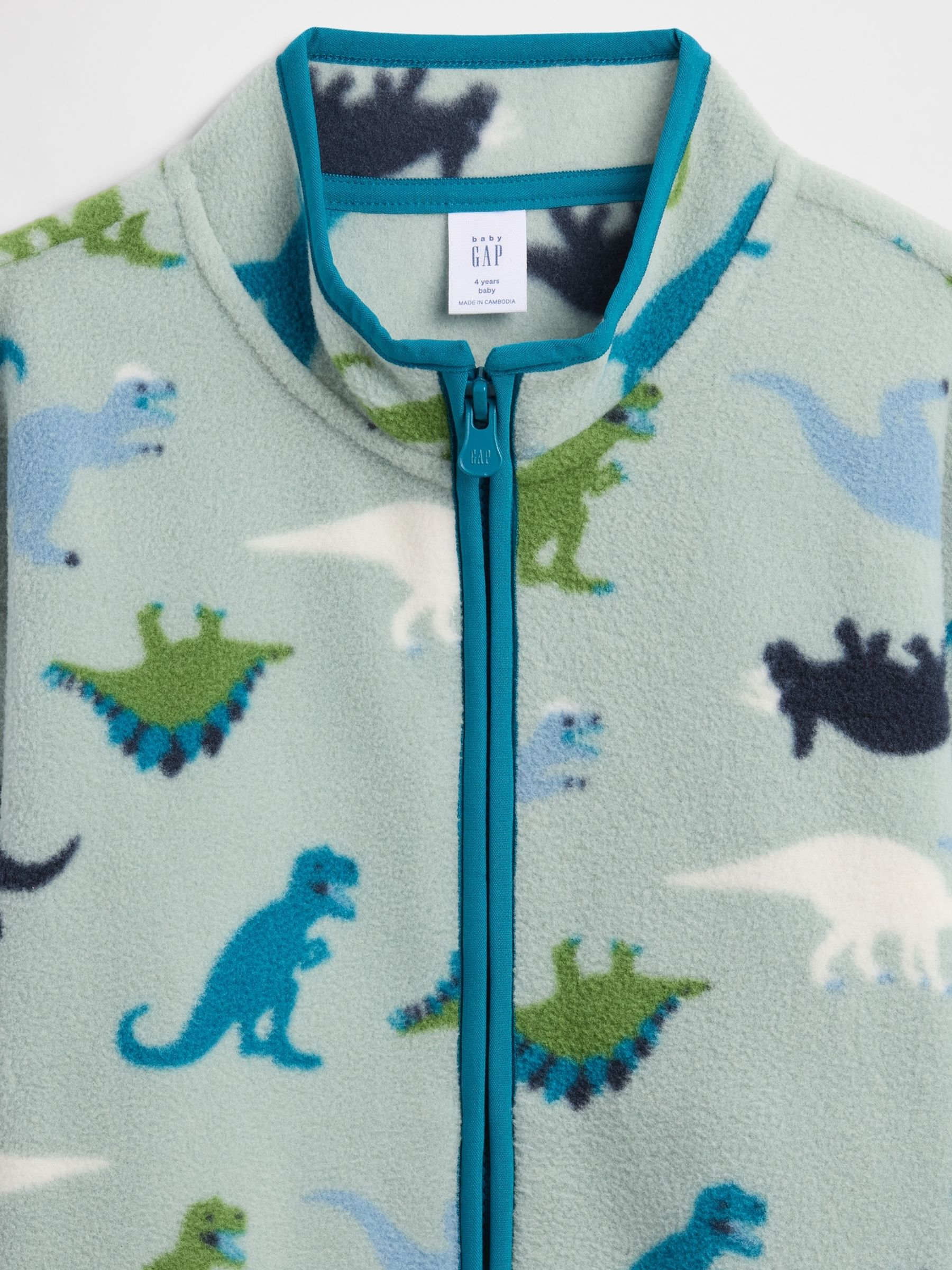 Green Fleece Zip Sweatshirt (6mths-5yrs) - Image 3 of 3