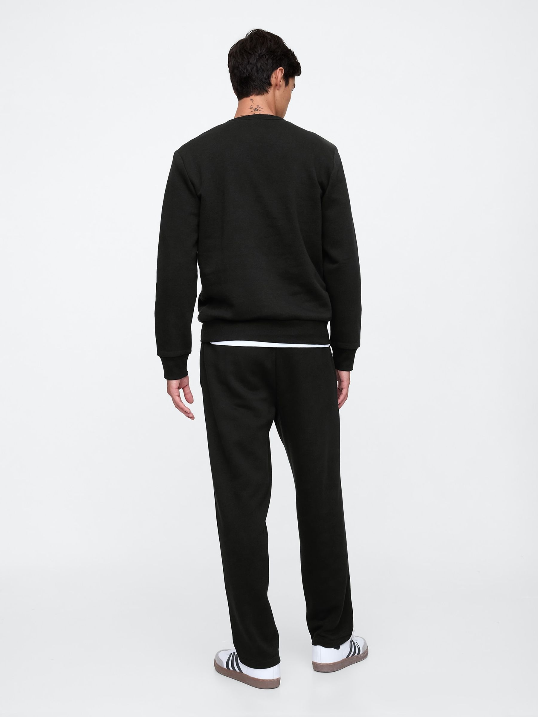 Black Logo Straight Leg Joggers - Image 2 of 4