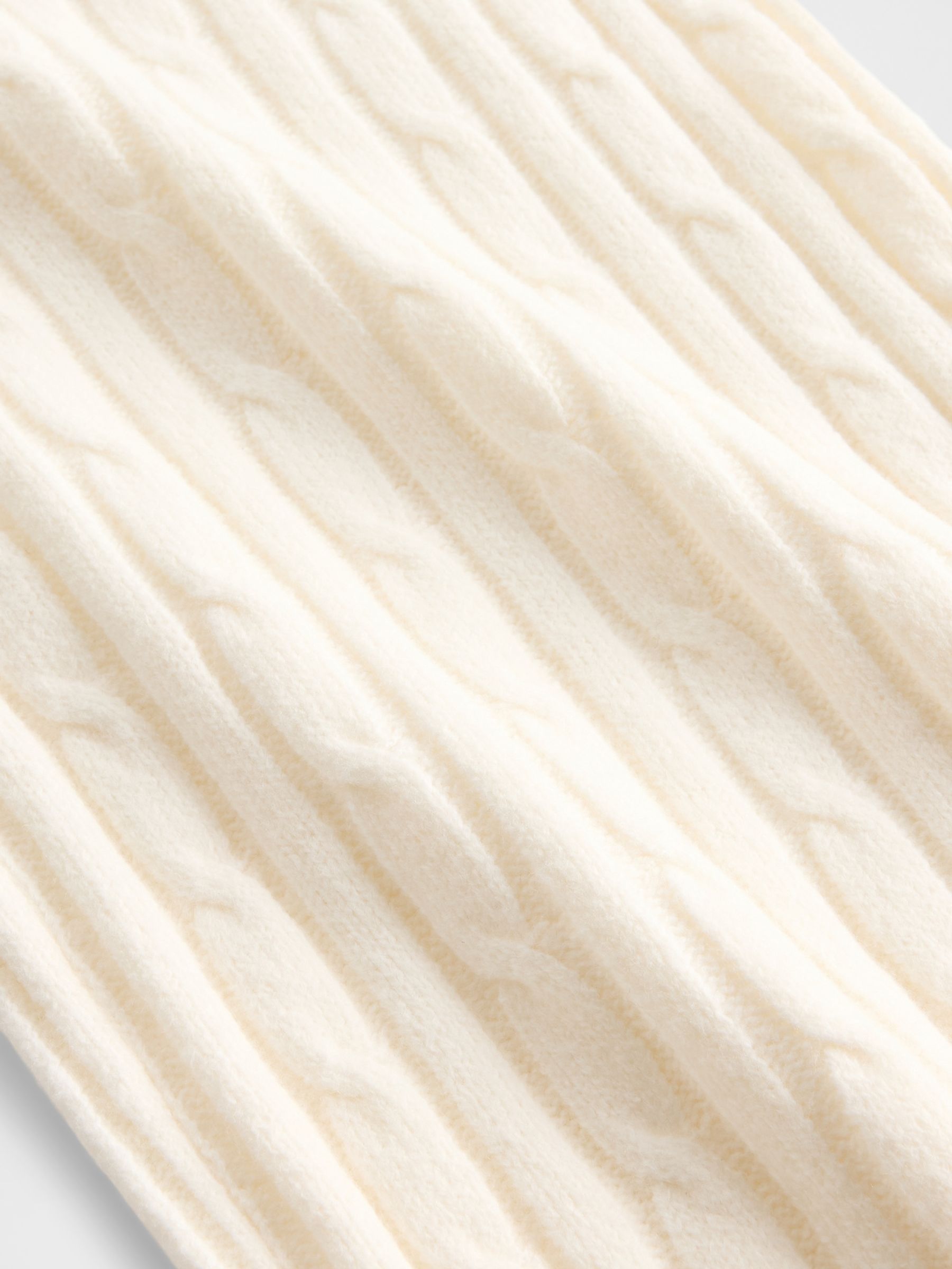 Cream CashSoft Cable Knit Joggers - Image 2 of 2 Cream CashSoft Cable Knit Joggers - Image 2 of 2