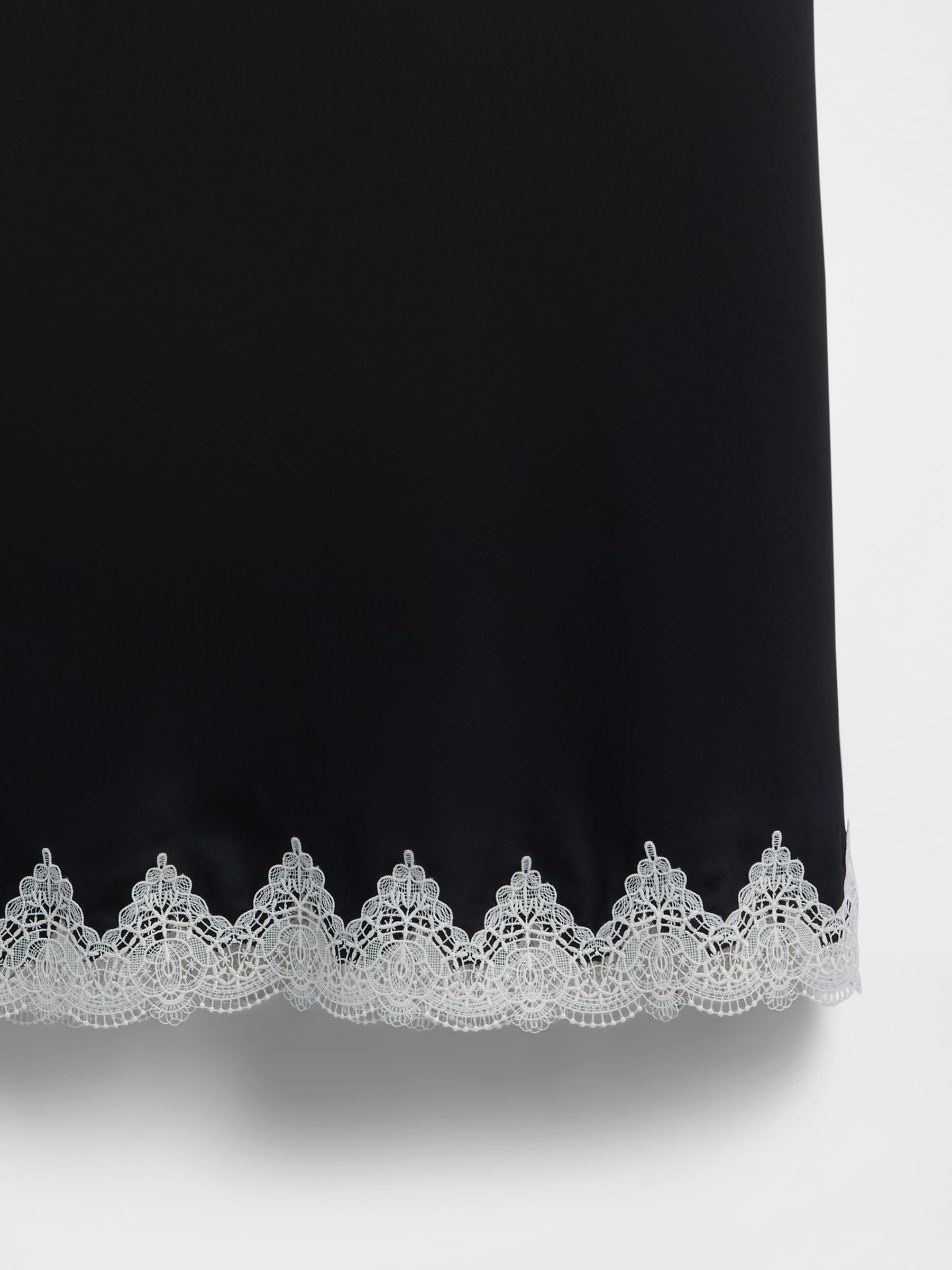 Black Lace-Trim Maxi Skirt - Image 5 of 5