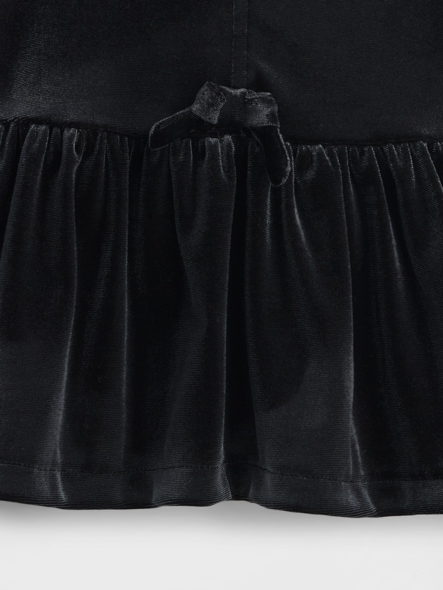 Black Velour Bow Top (6mths-5yrs) - Image 4 of 5