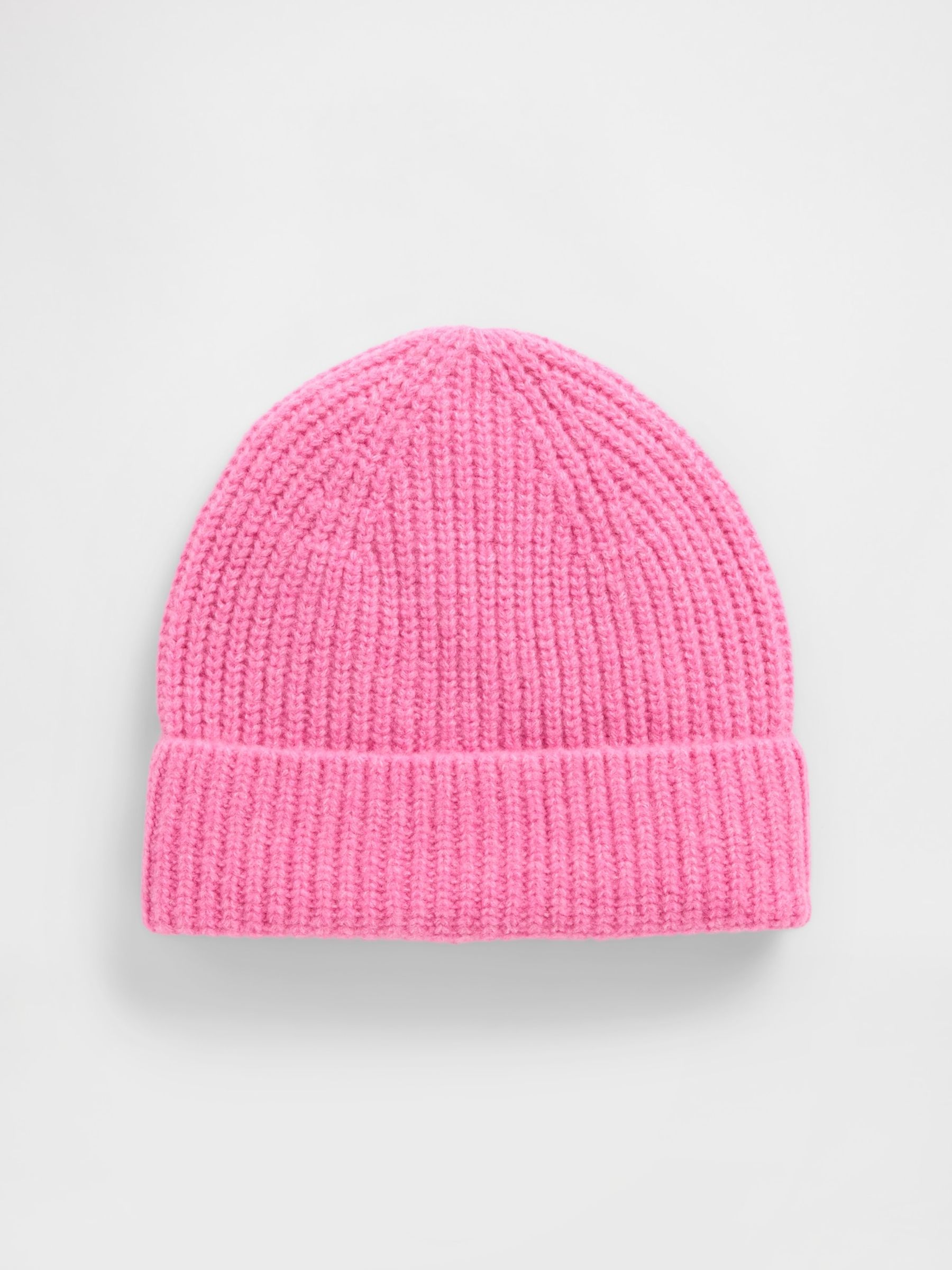 Pink CashSoft Ribbed Beanie - Image 1 of 1