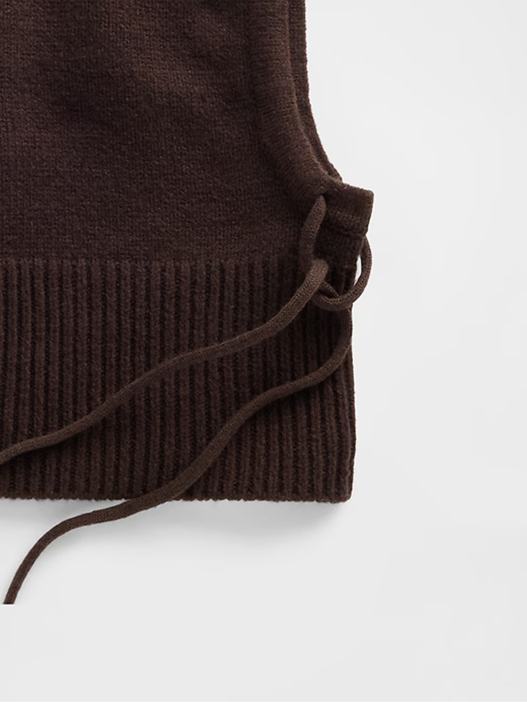 Brown CashSoft Drawcord Knitted Snood Hat - Image 4 of 4 Brown CashSoft Drawcord Knitted Snood Hat - Image 4 of 4