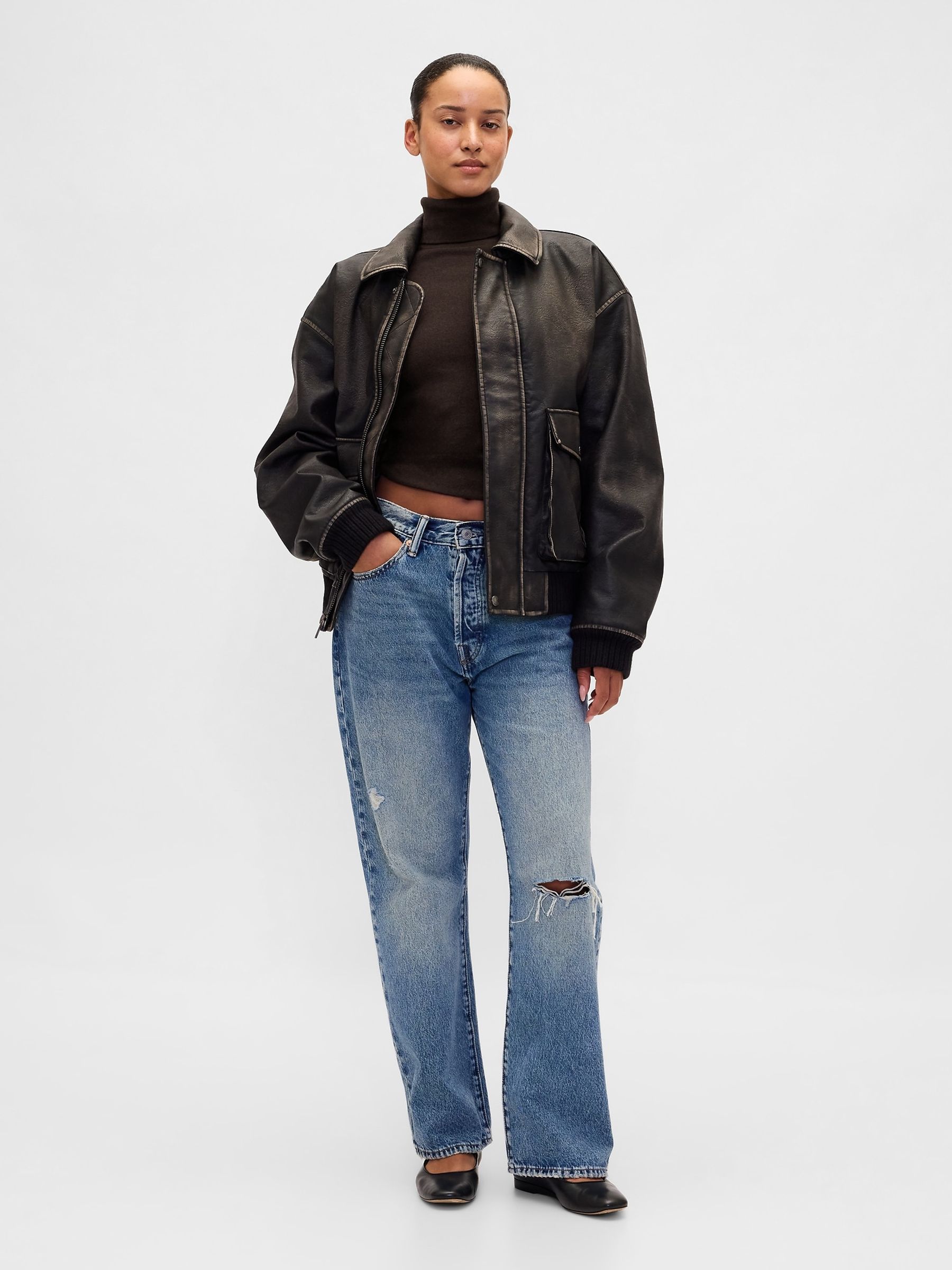 Brown CashSoft Stretch Turtle Neck Jumper - Image 3 of 5