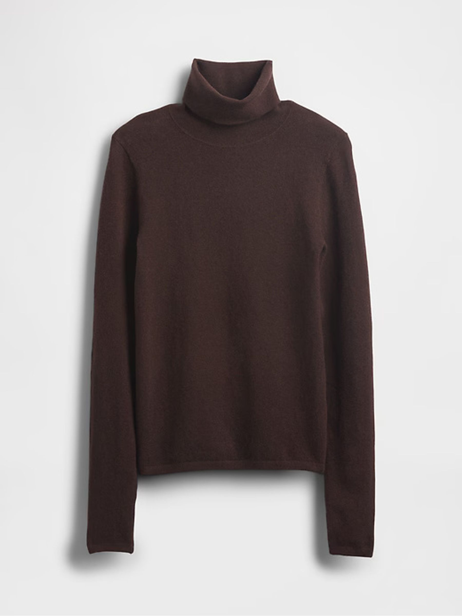 Brown CashSoft Stretch Turtle Neck Jumper - Image 7 of 7