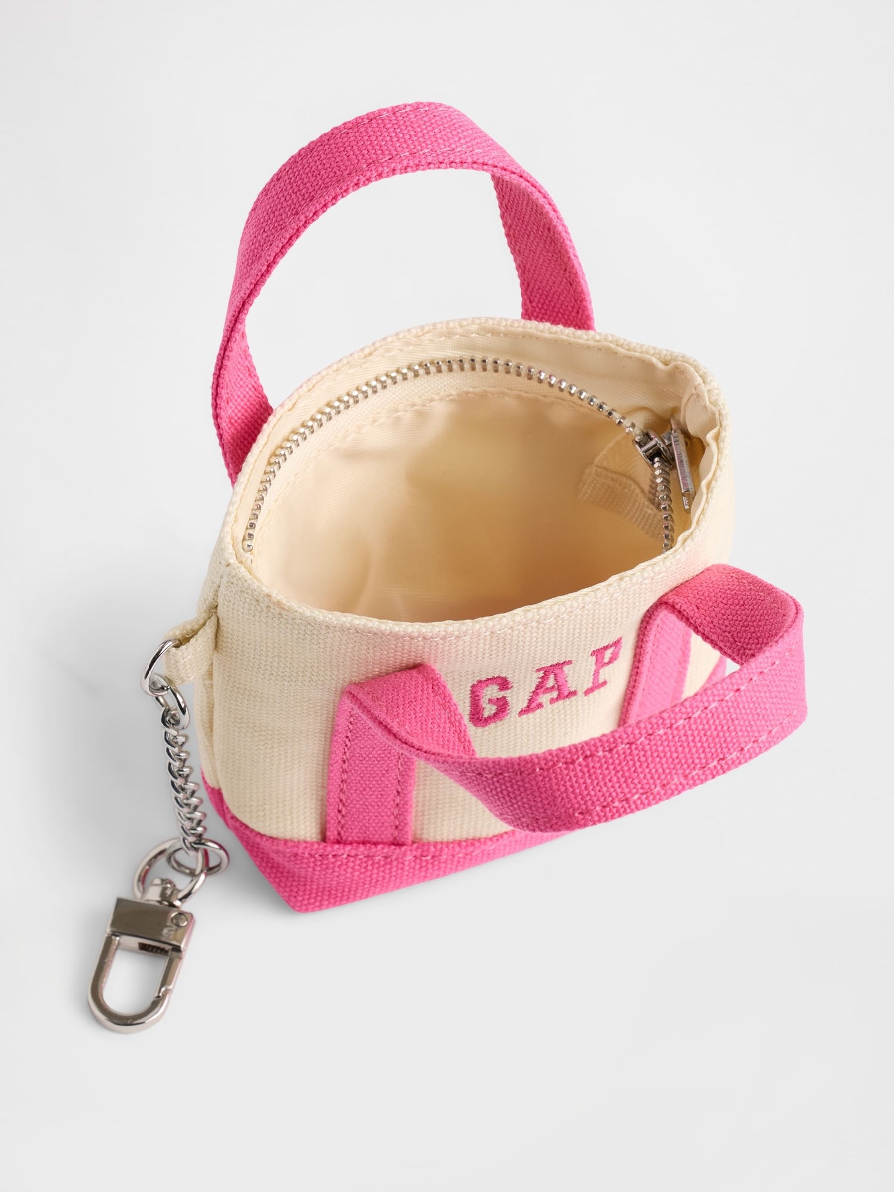 Pink Logo Tote Keychain Charm - Image 2 of 3 Pink Logo Tote Keychain Charm - Image 2 of 3