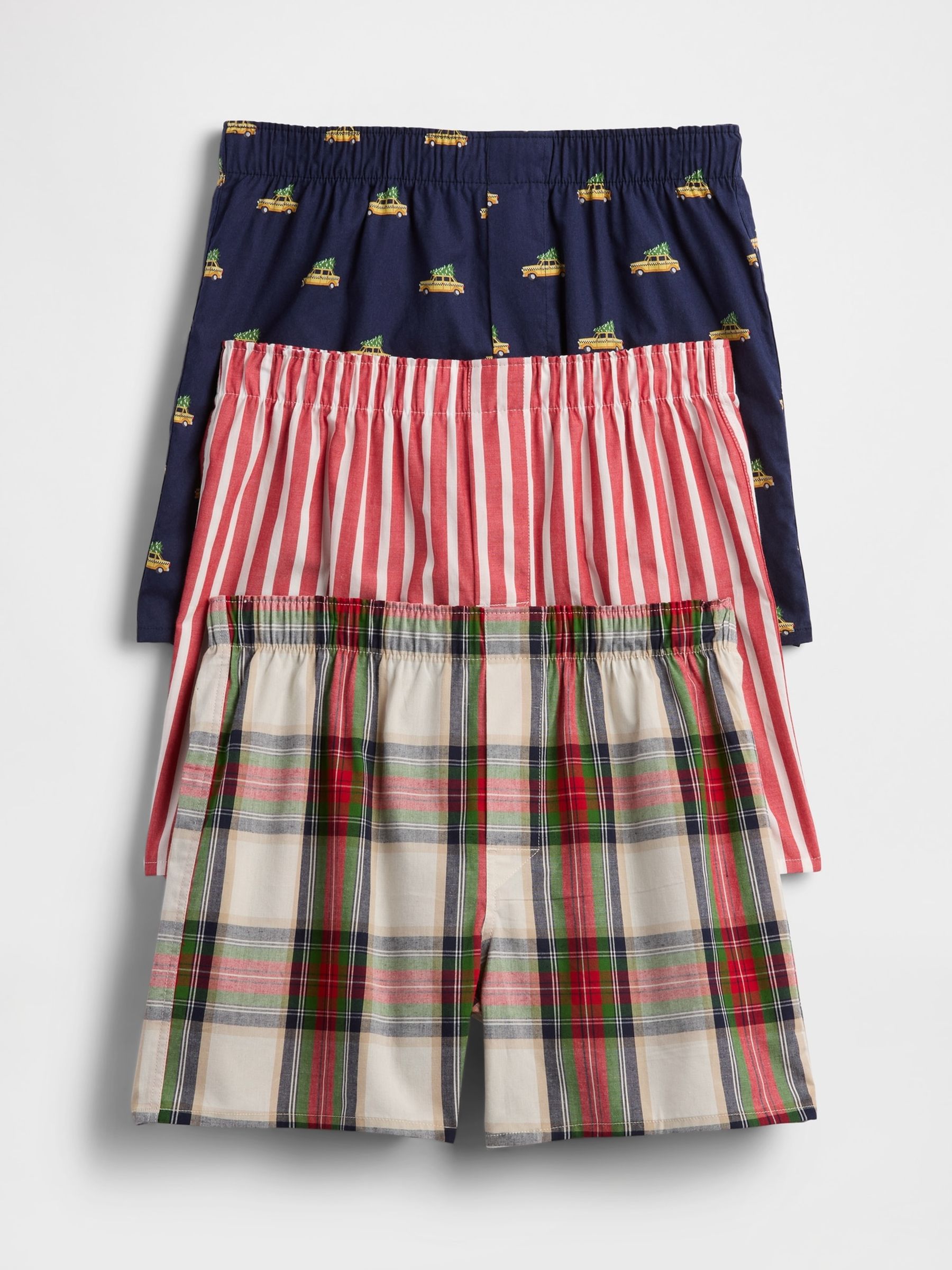 Navy Blue Boxers 3-Pack - Image 1 of 1