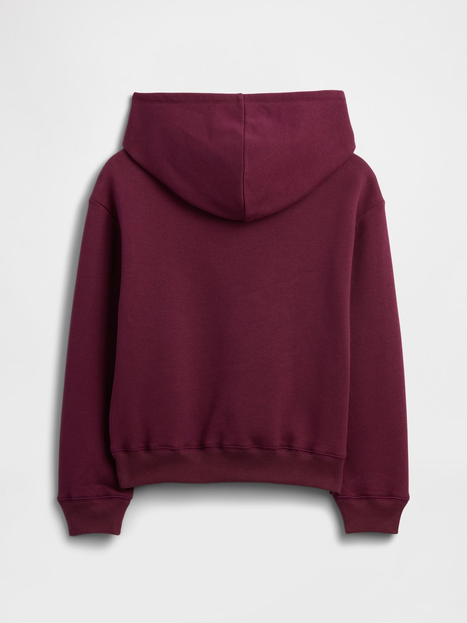 Burgundy Red Relaxed Logo Hoodie (4-13yrs) - Image 2 of 3
