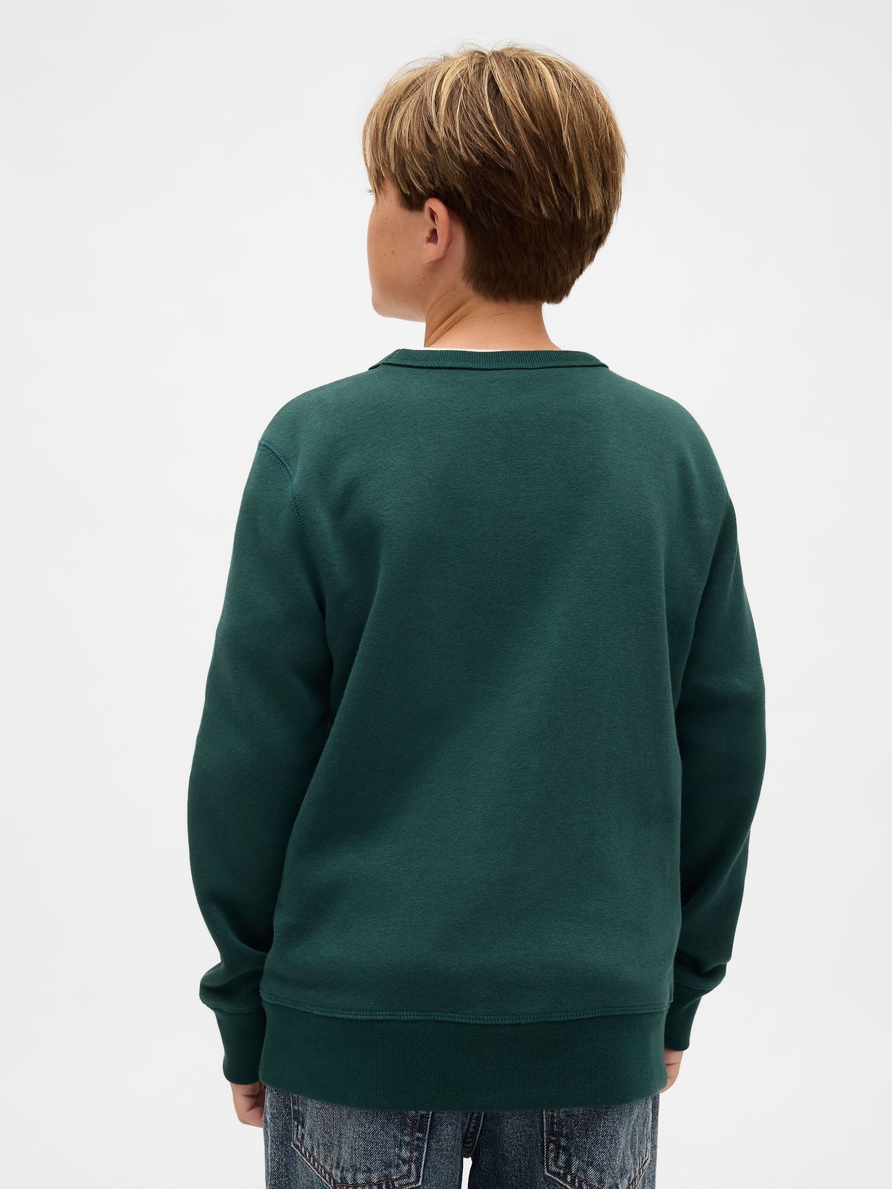Green Graphic Logo Sweatshirt - Image 2 of 5 Green Graphic Logo Sweatshirt - Image 2 of 5