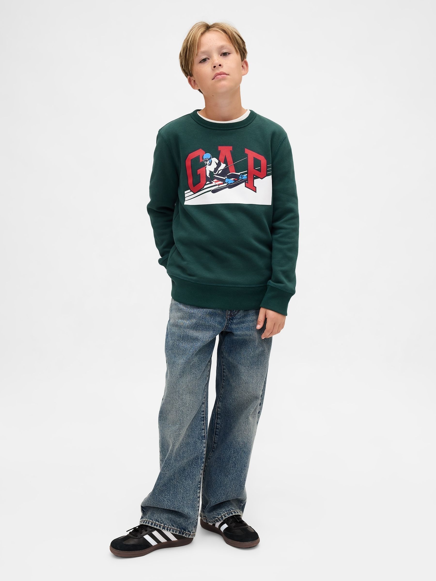 Green Graphic Logo Sweatshirt - Image 3 of 5