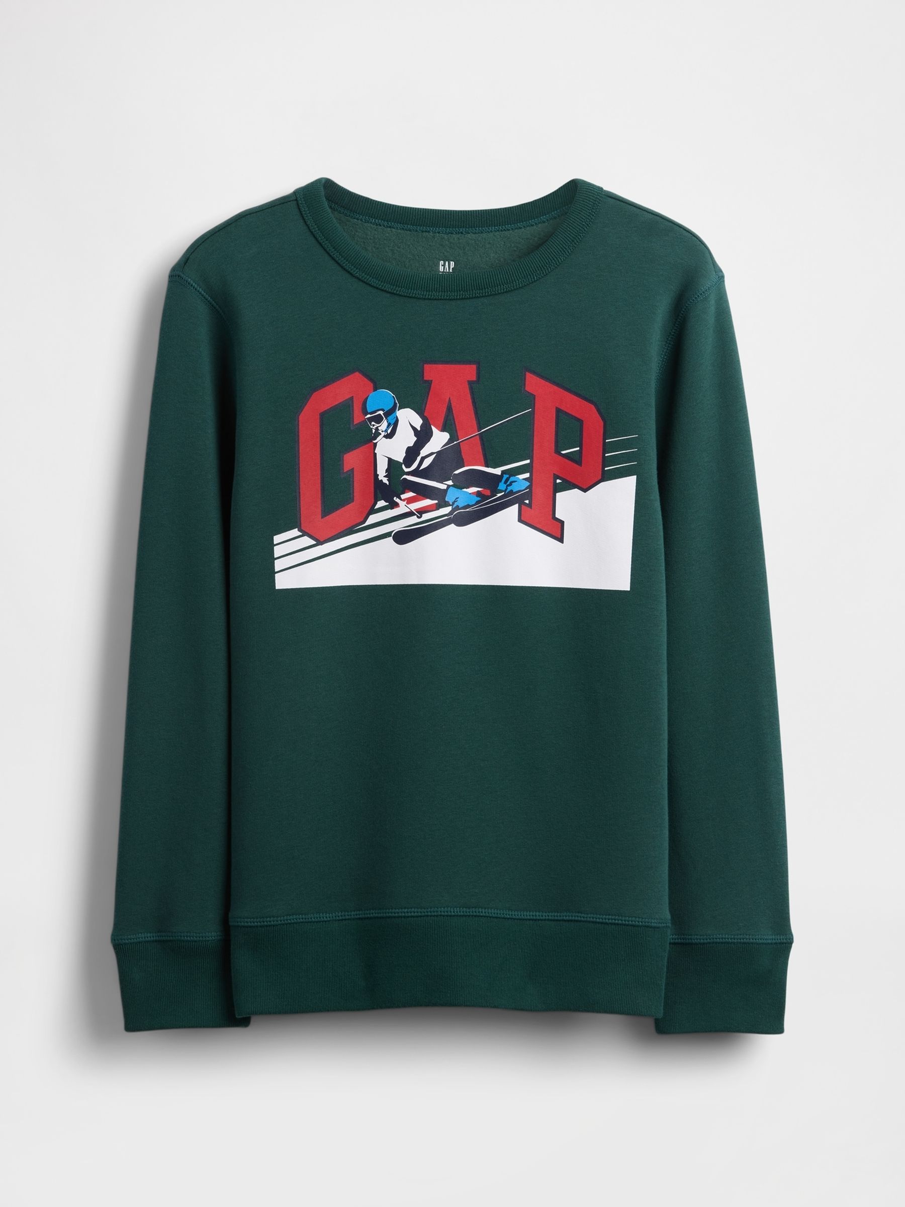 Green Graphic Logo Sweatshirt - Image 4 of 5