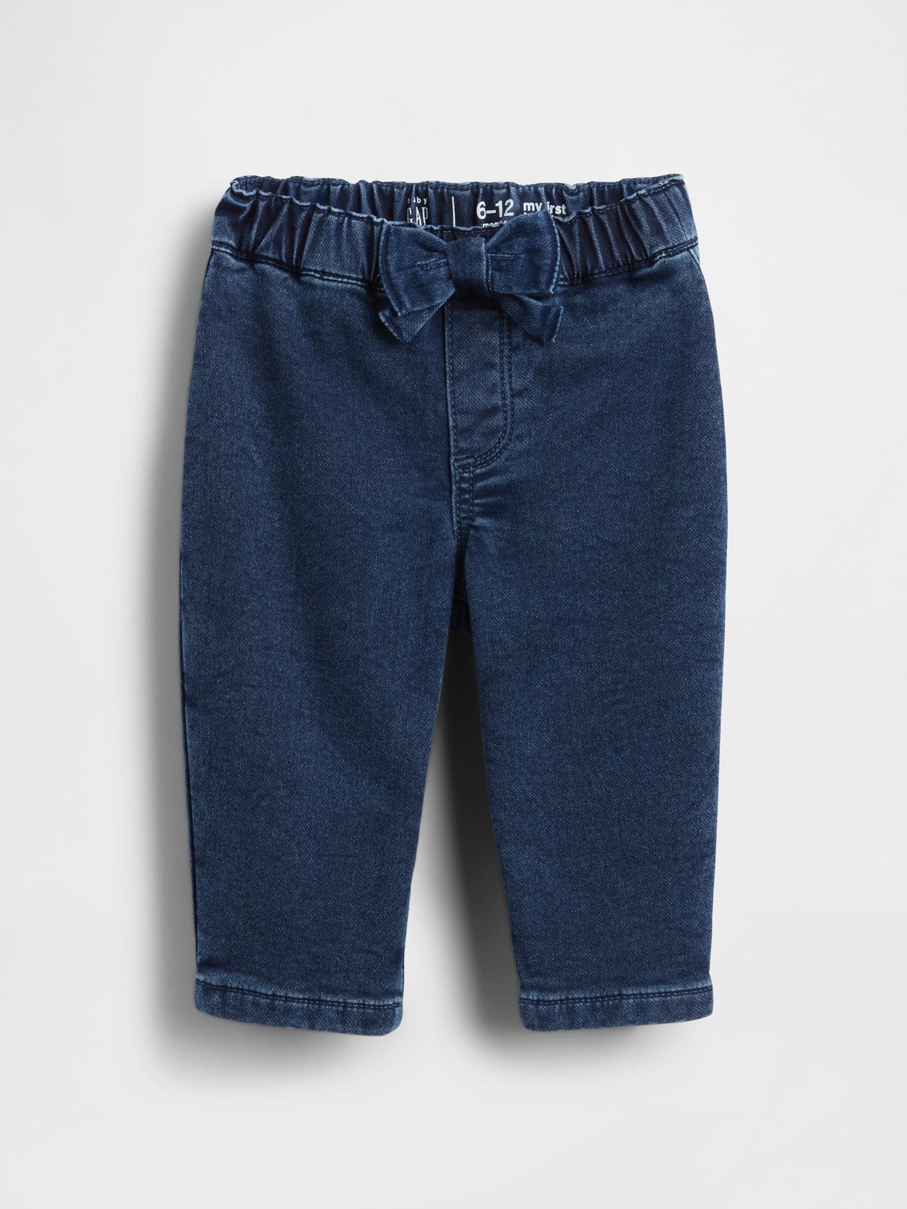 Blue Pull On Heart Barrel Jeans - Image 1 of 3 Blue Pull On Heart Barrel Jeans - Image 1 of 3