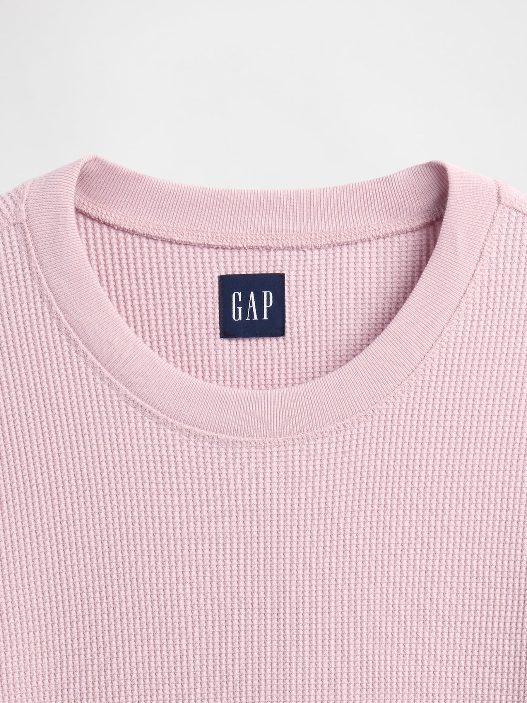 Pink Heavyweight Thermal Oversized T-Shirt - Image 4 of 4 Pink Heavyweight Thermal Oversized T-Shirt - Image 4 of 4