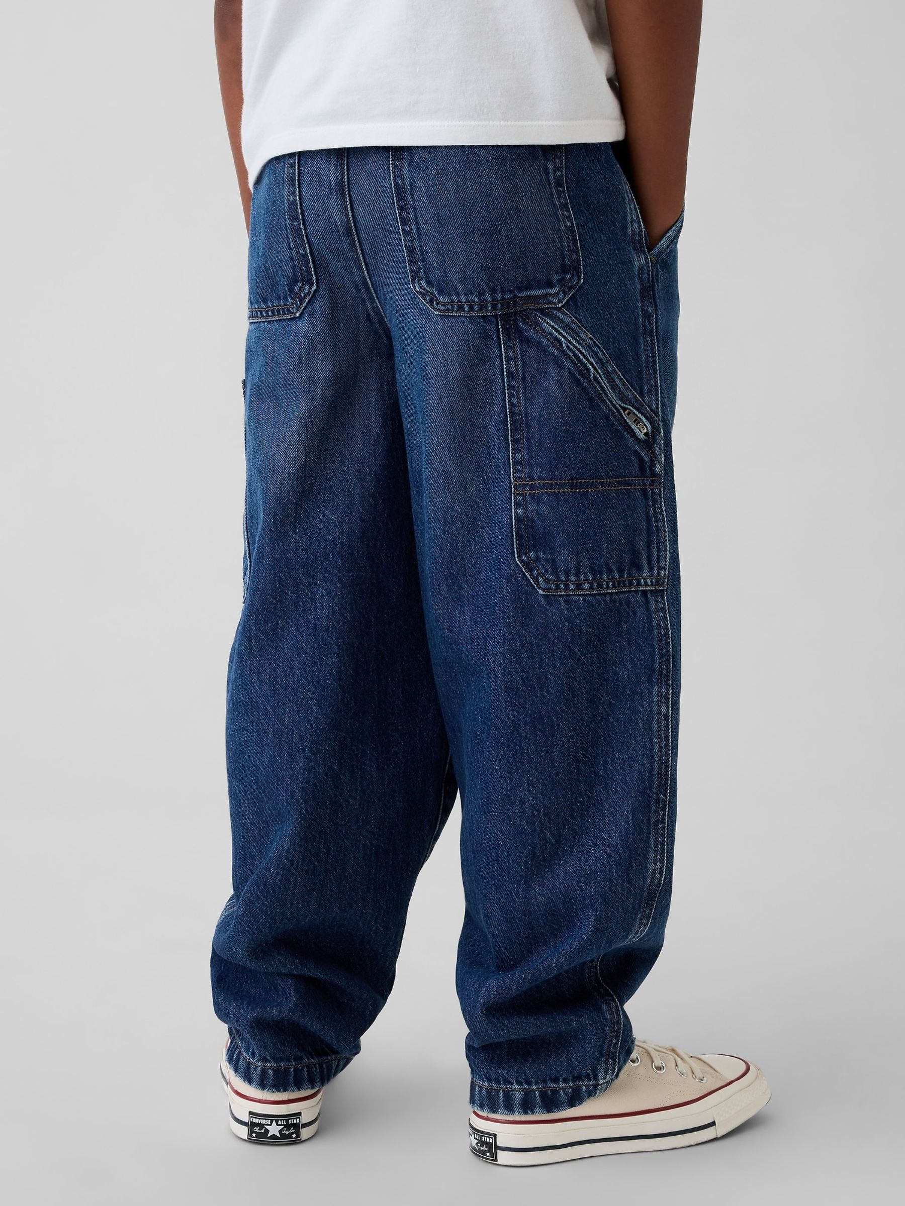 Blue Brushed Easy Carpenter Jeans - Image 2 of 5
